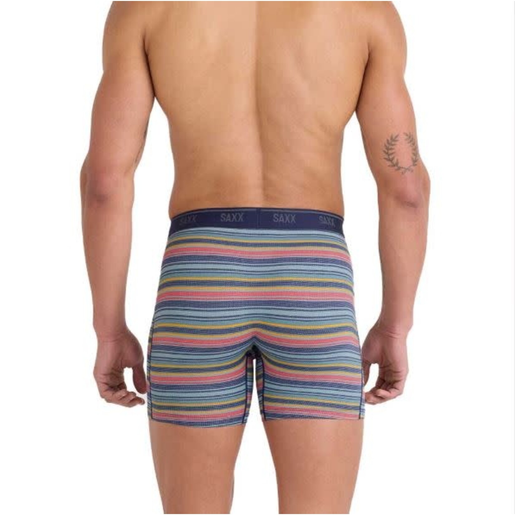 SAXX Quest 2 Pack Boxer Brief Harvest Stripe Maritime