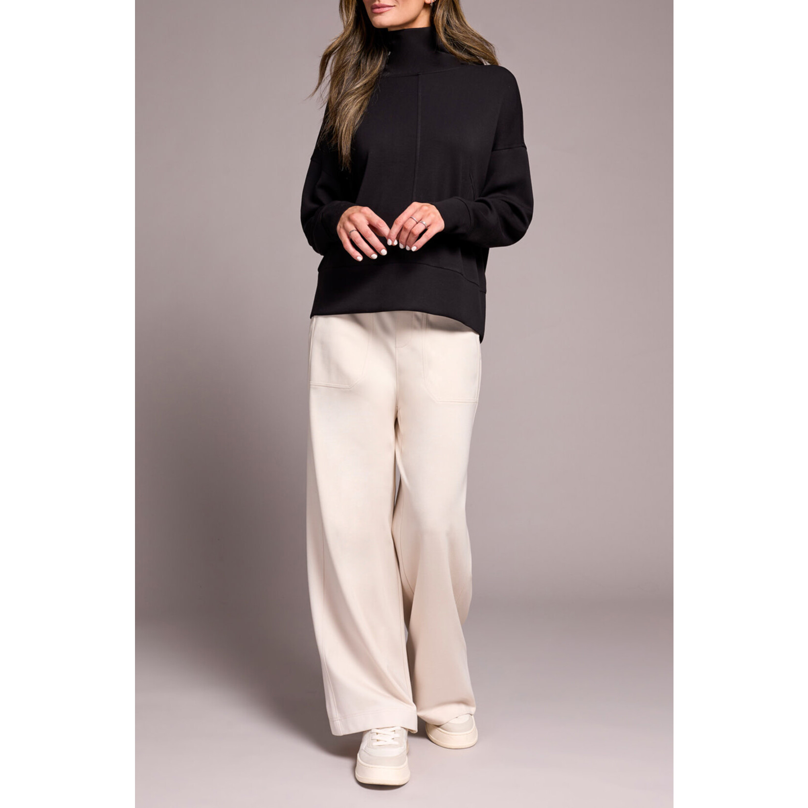 Tribal Long Sleeve Funnel Neck Sweater