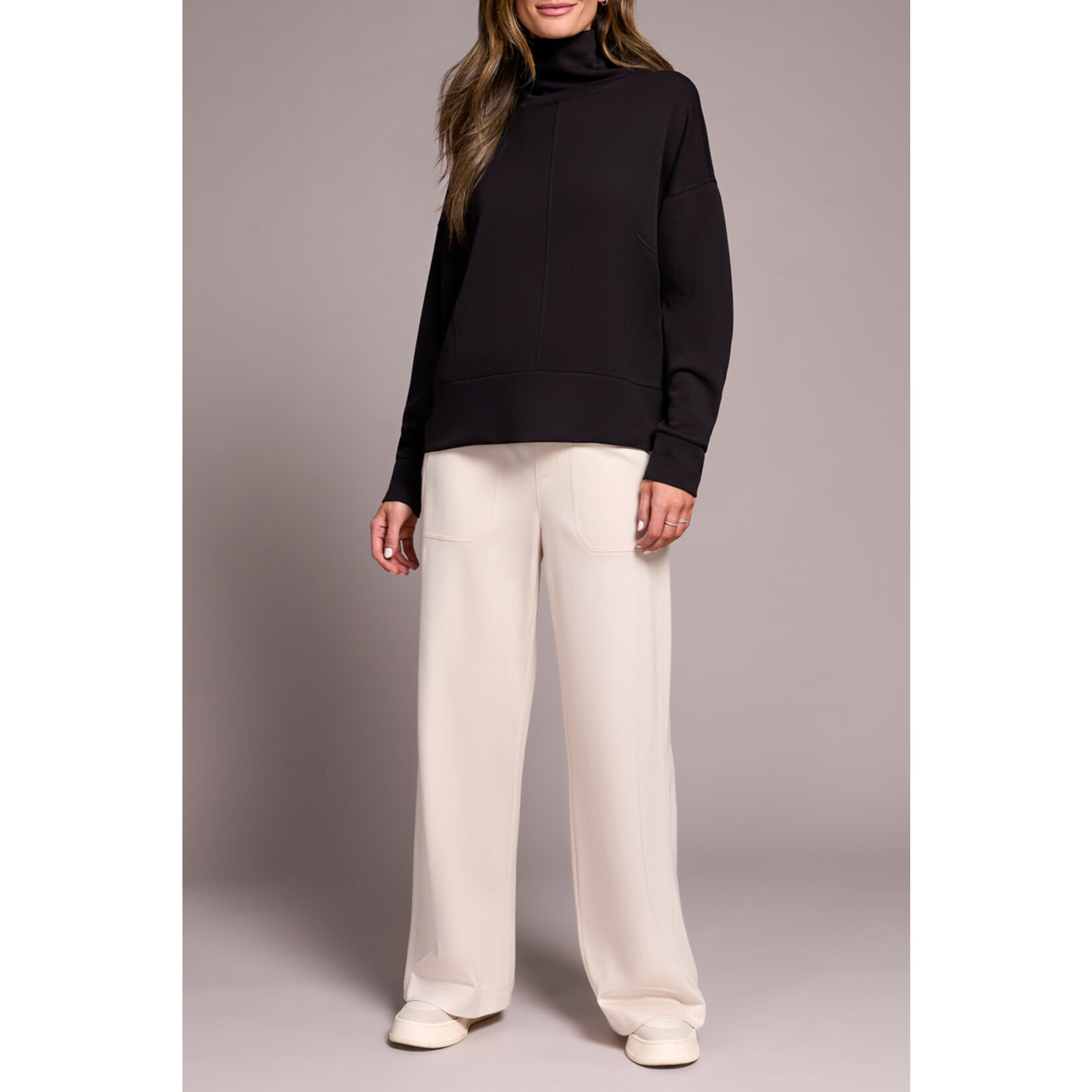 Tribal Long Sleeve Funnel Neck Sweater