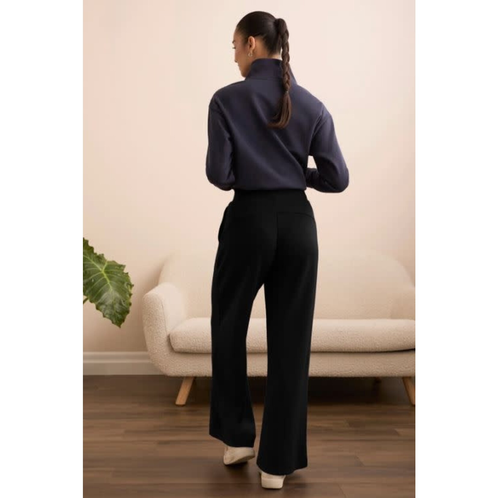 Tribal Techno Lux Pull On Wide Leg Pant