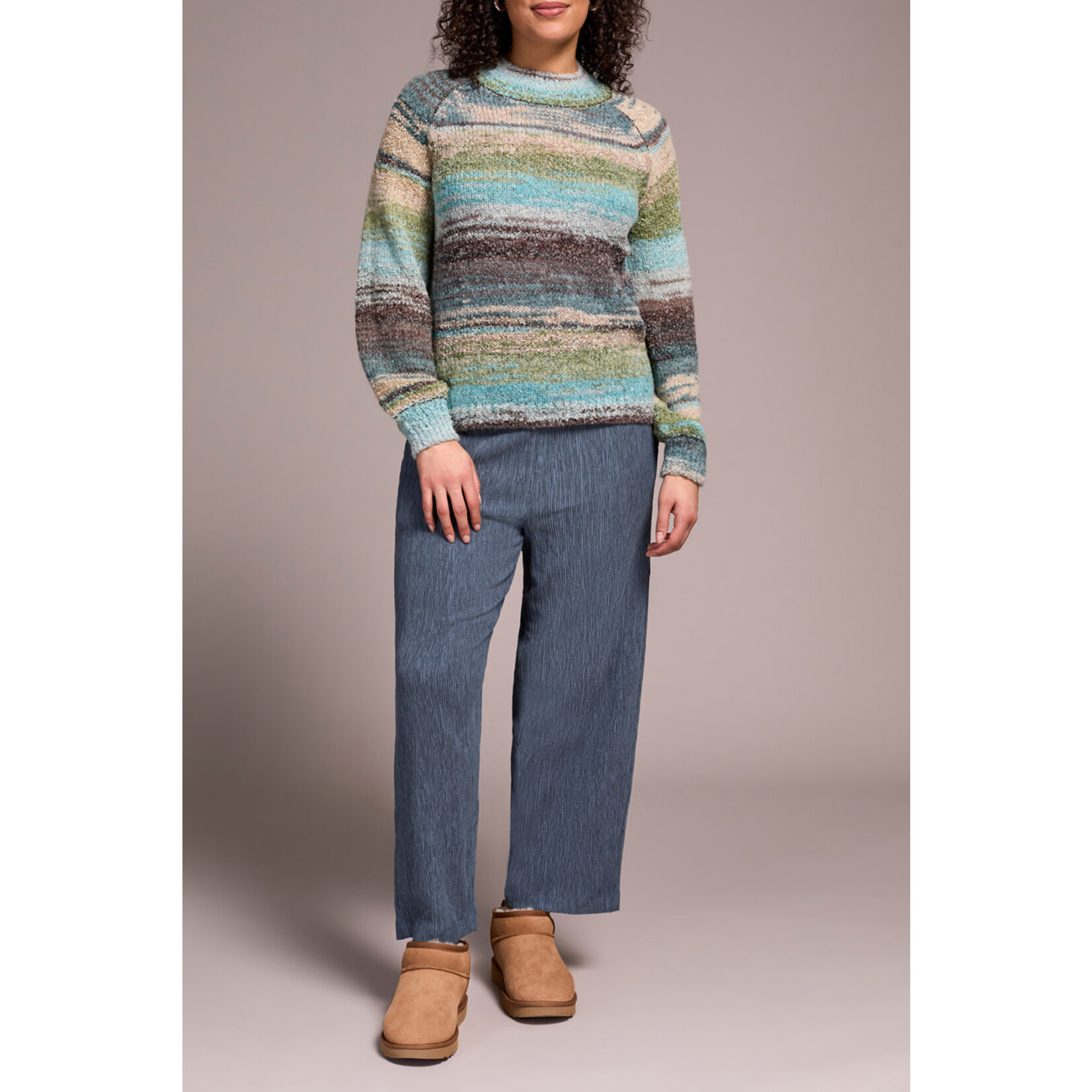 Tribal Mock Neck Sweater