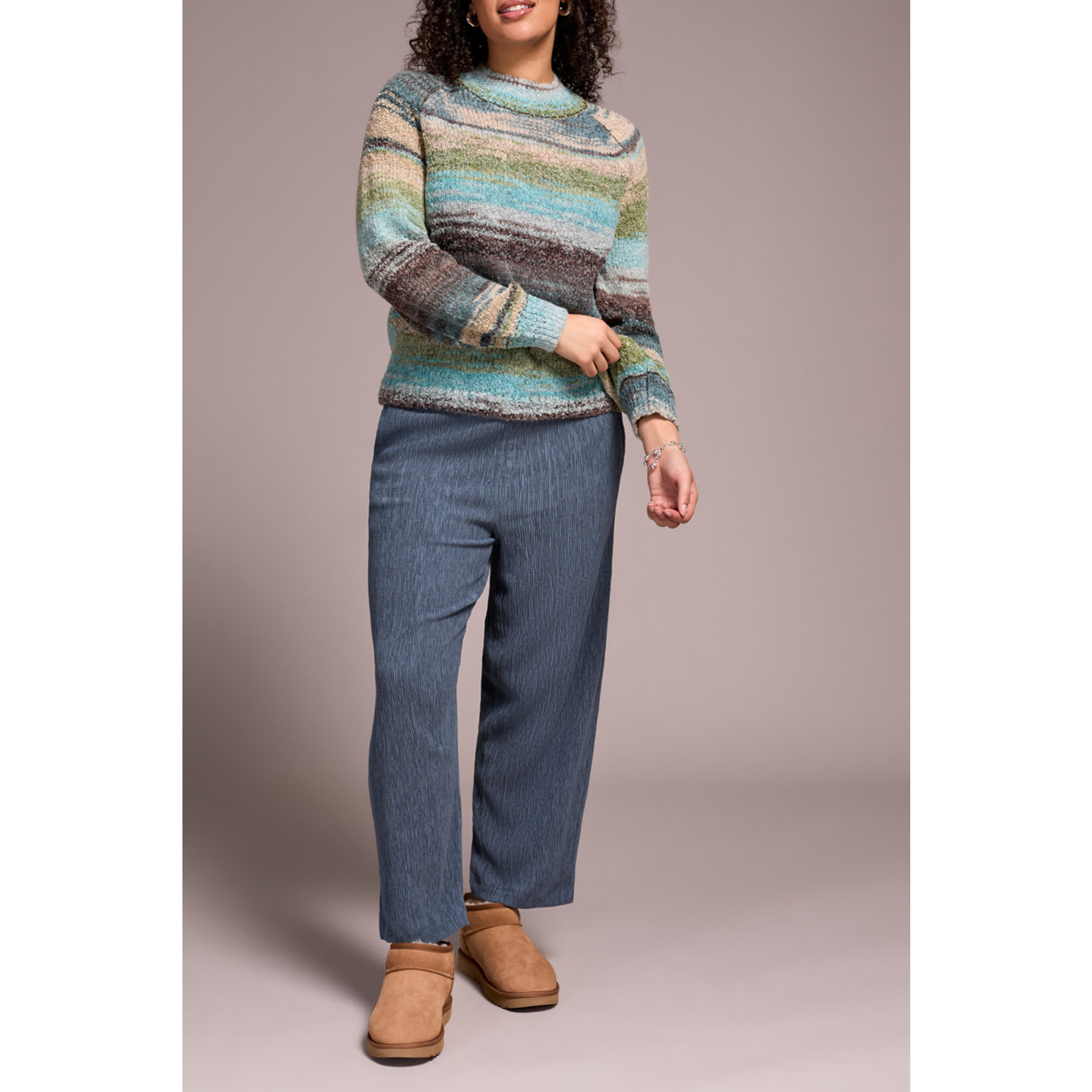 Tribal Mock Neck Sweater