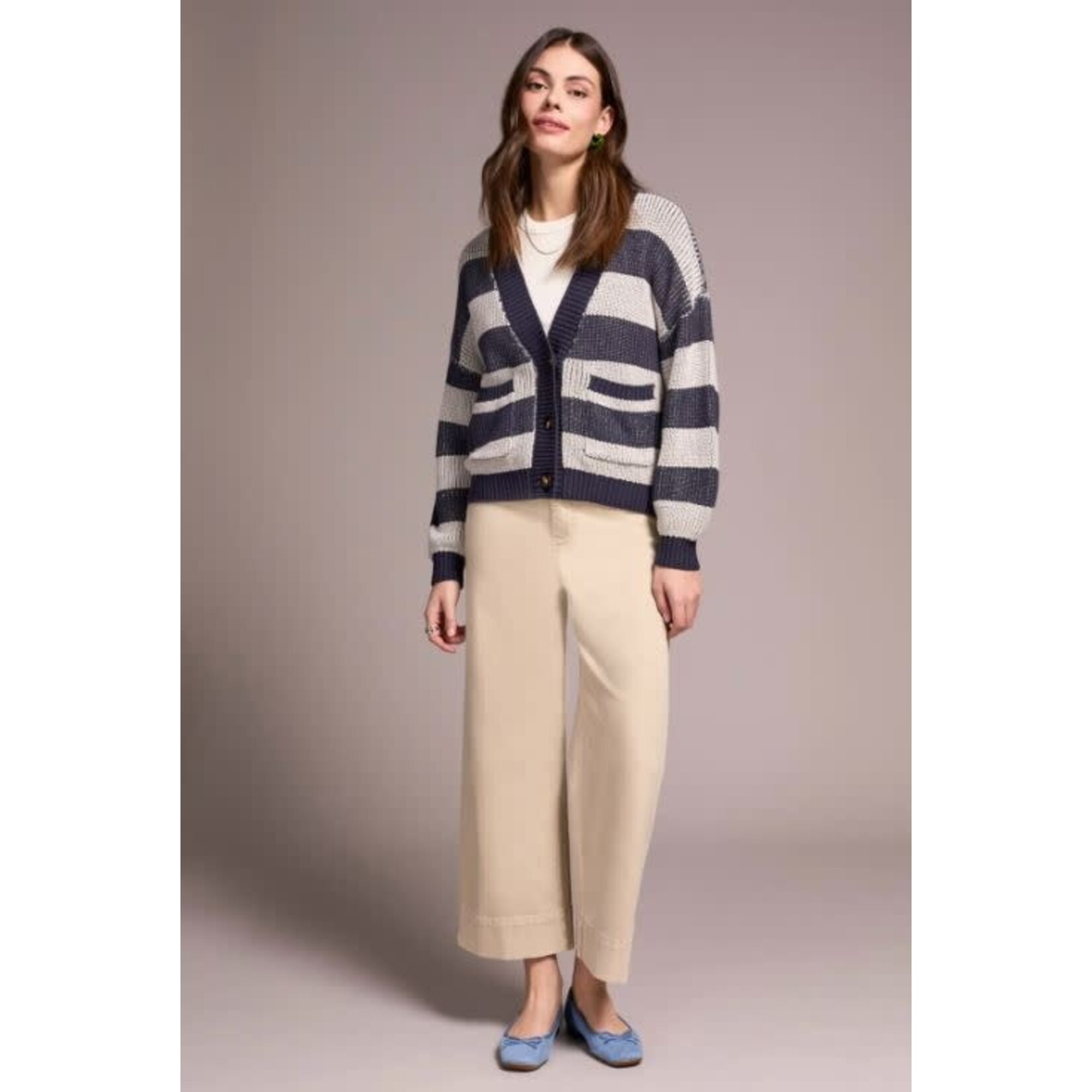 Tribal Button Front Cardigan Sweater