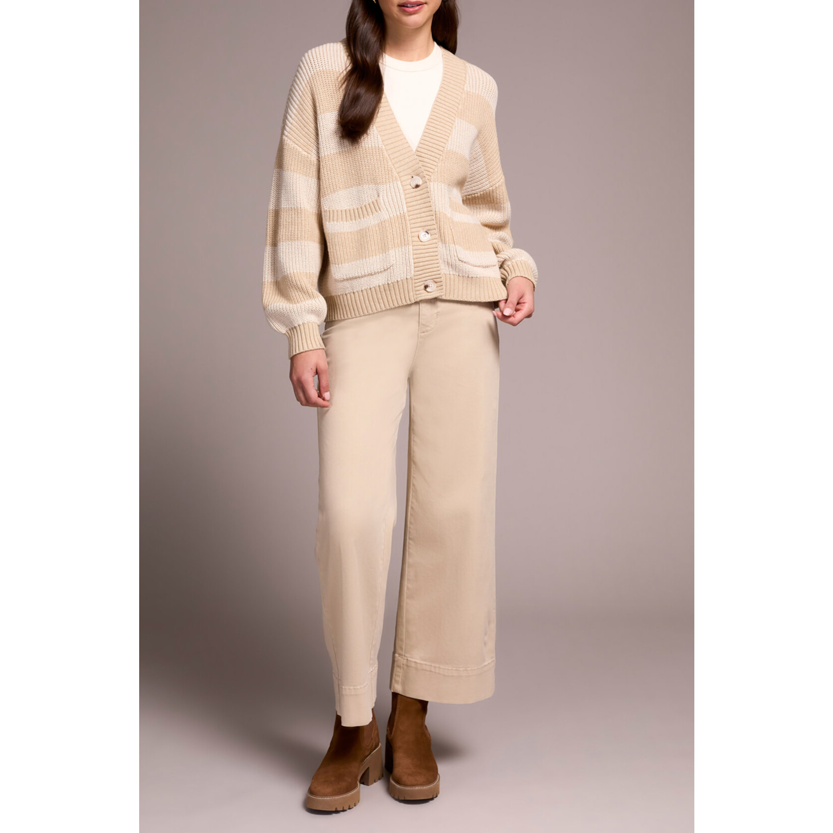 Tribal Button Front Cardigan Sweater