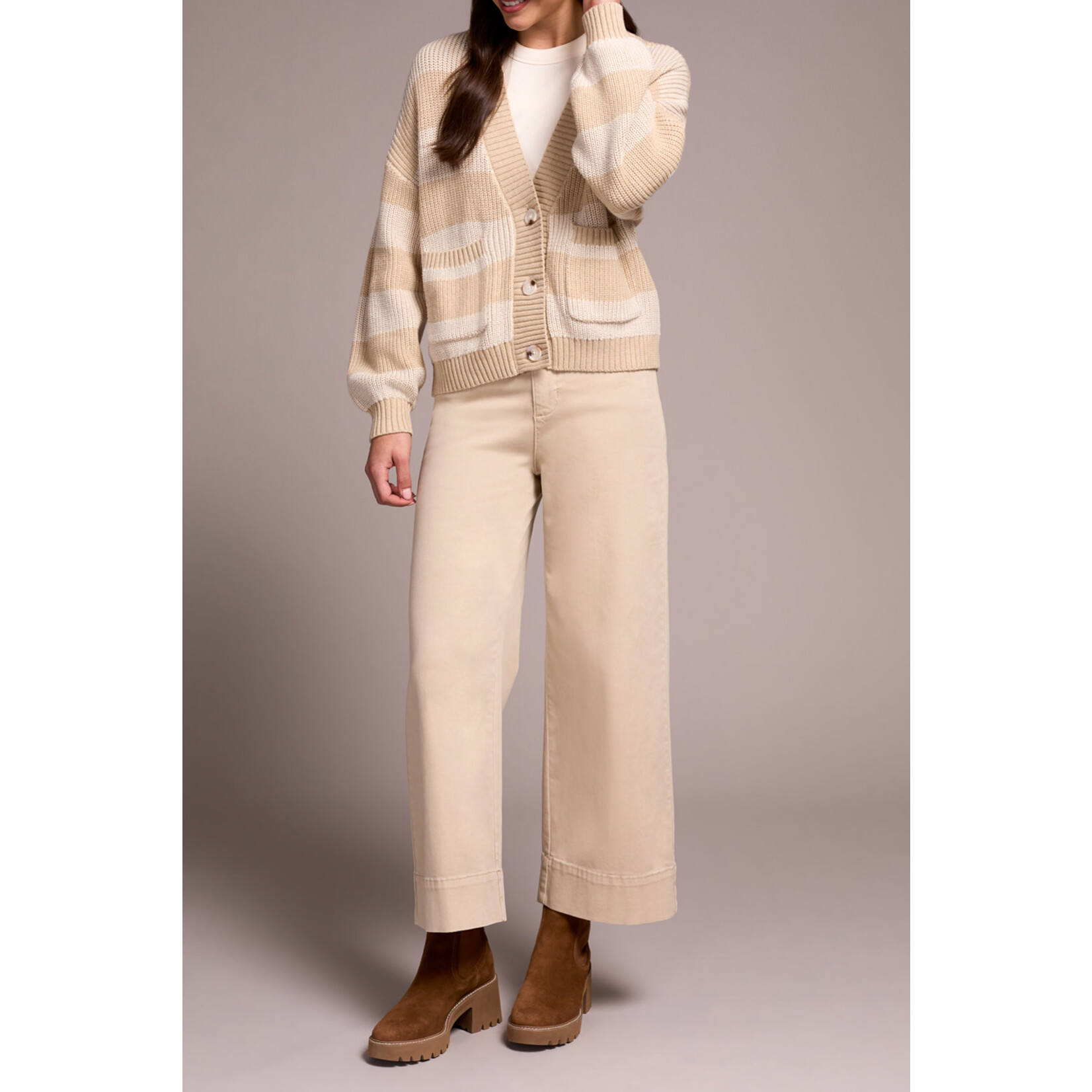 Tribal Button Front Cardigan Sweater