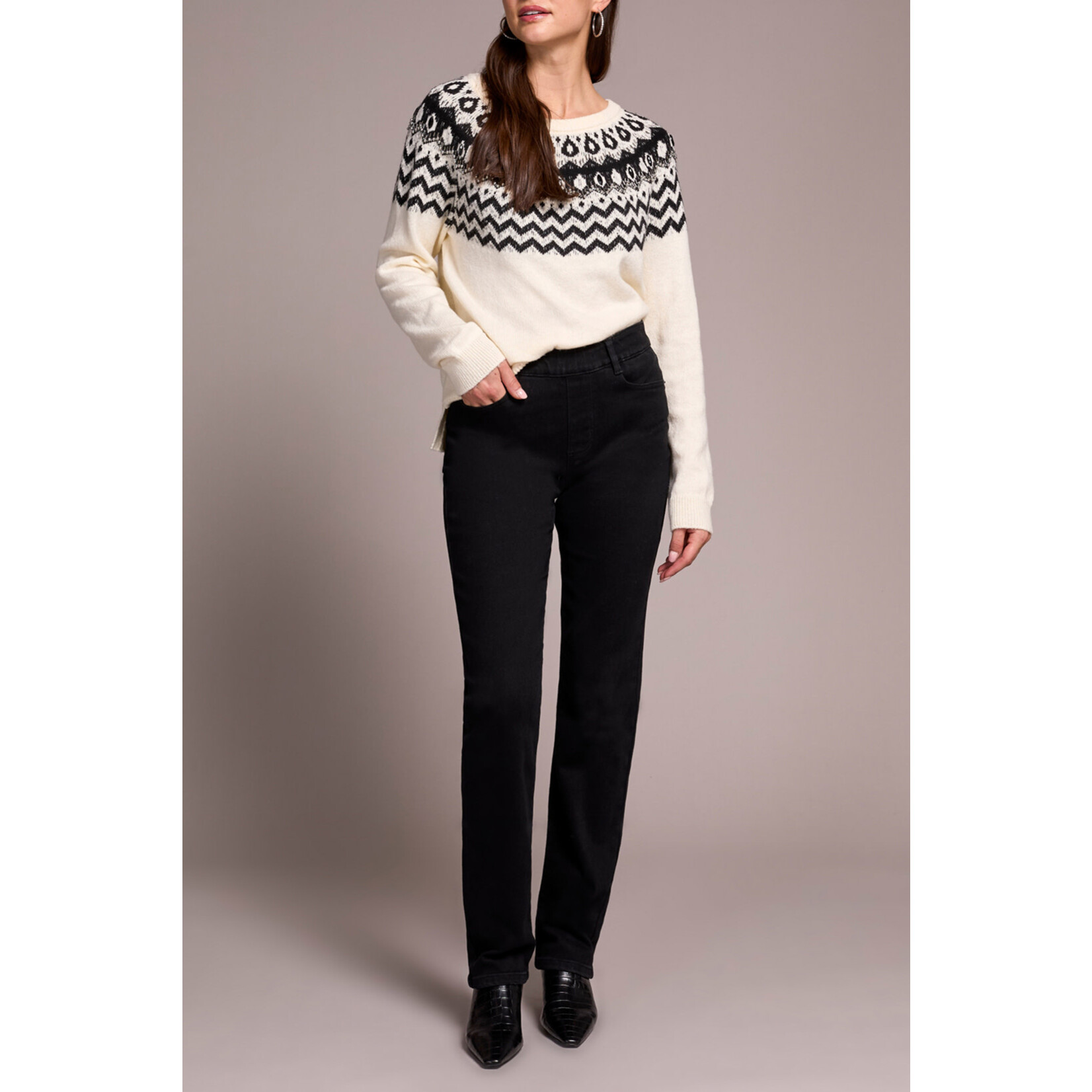 Tribal Sophia Pull On Straight Leg Jeans