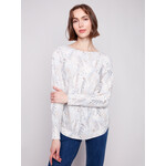Charlie B Printed Round Hem Sweater