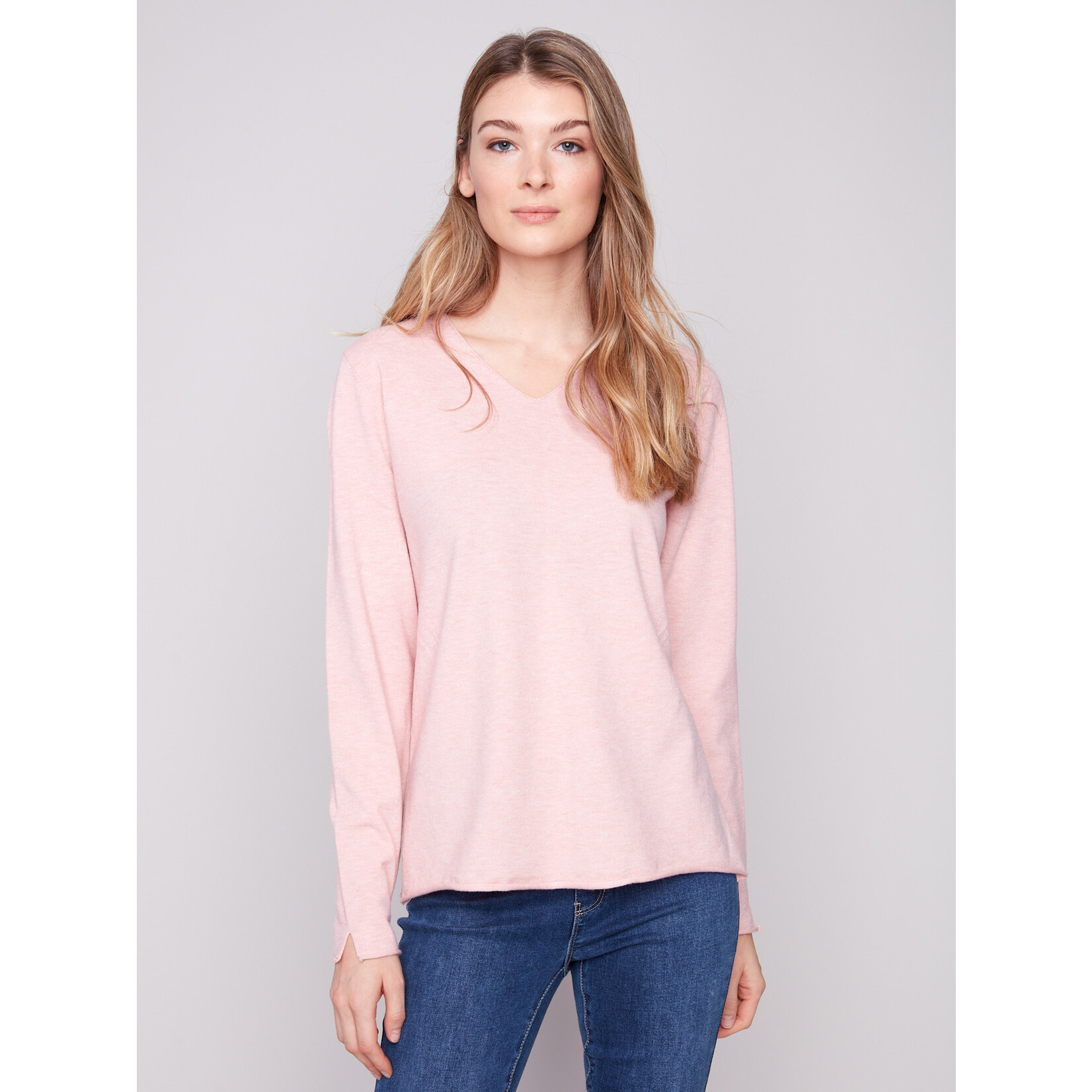 Charlie B Basic V-Neck Sweater