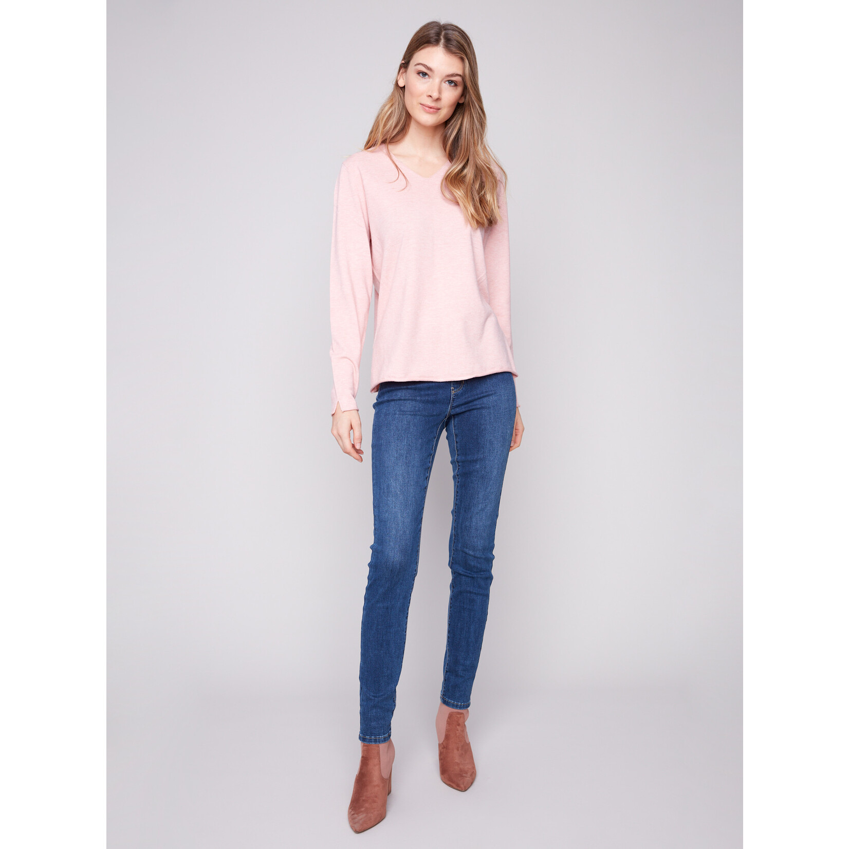 Charlie B Basic V-Neck Sweater