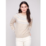 Charlie B Raglan Jacquard Sweater