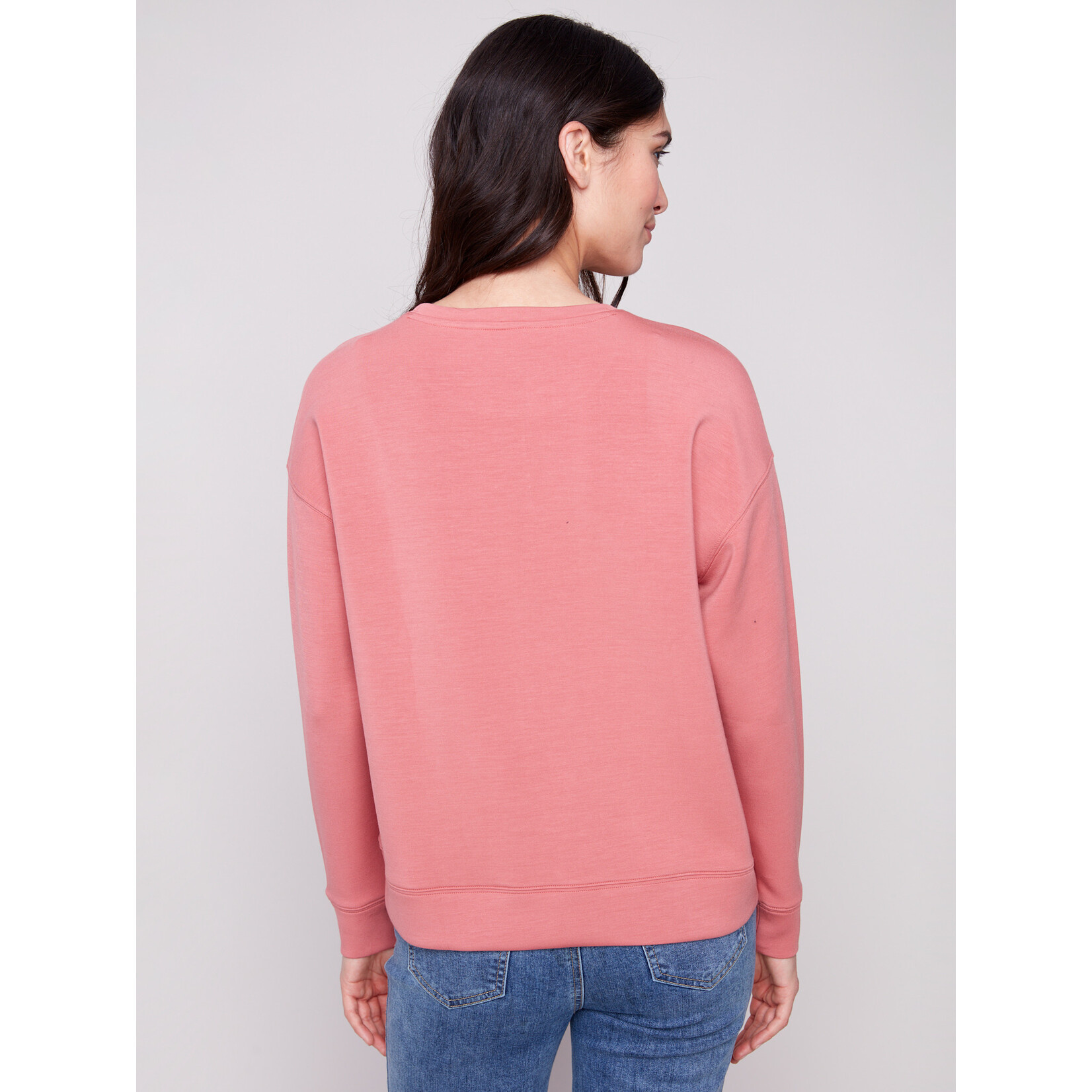 Charlie B Soft Scuba Soutache Detail Sweater