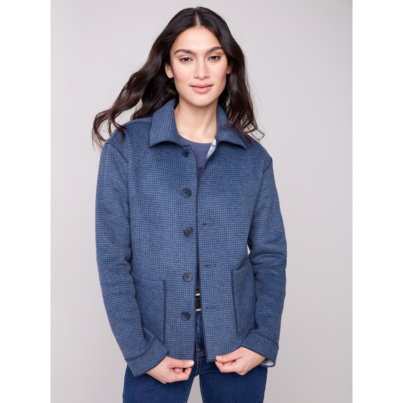 Charlie B Reversible Plaid Jacket