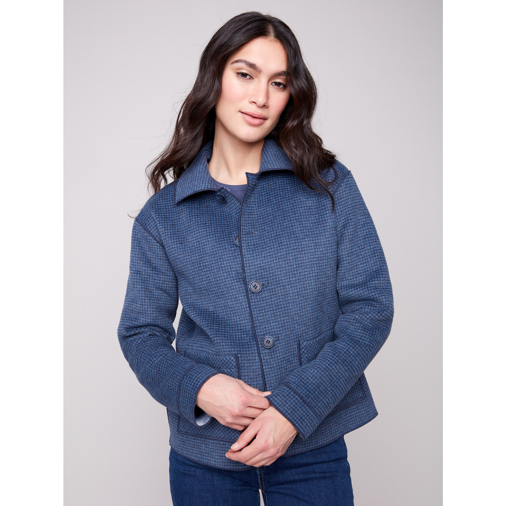 Charlie B Reversible Plaid Jacket