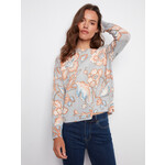 Charlie B Printed Crew Neck Sweater