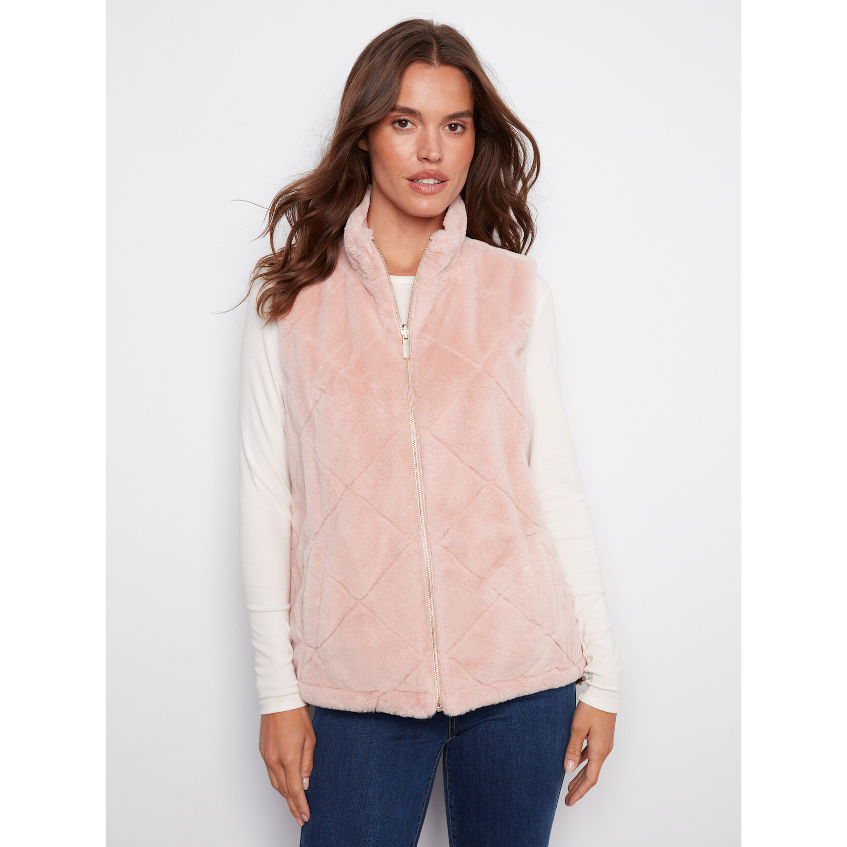 Charlie B Reversible Faux Fur Vest