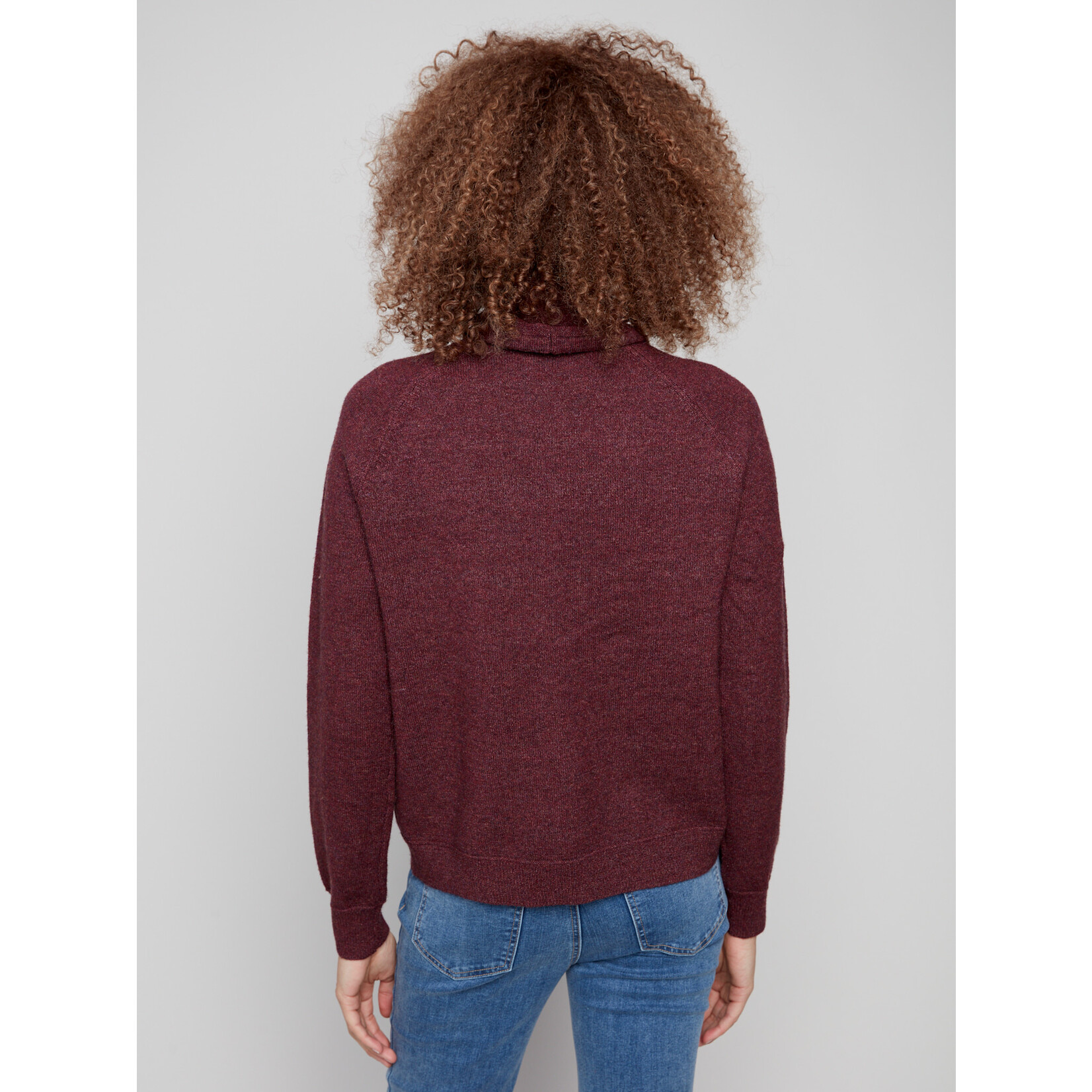 Charlie B Textured Cowl Neck Sweater