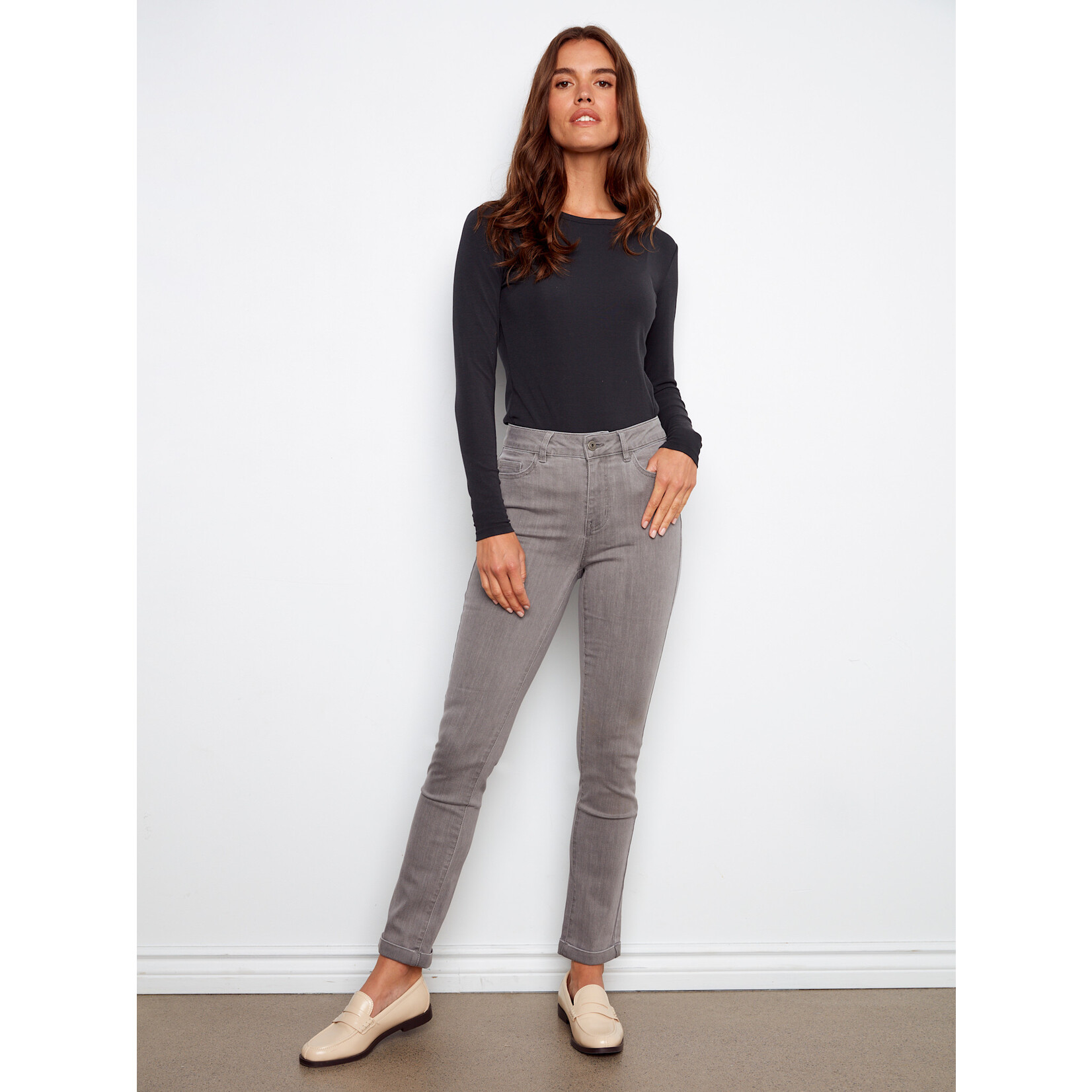 Charlie B Cuffed Hem 5 Pocket Jean