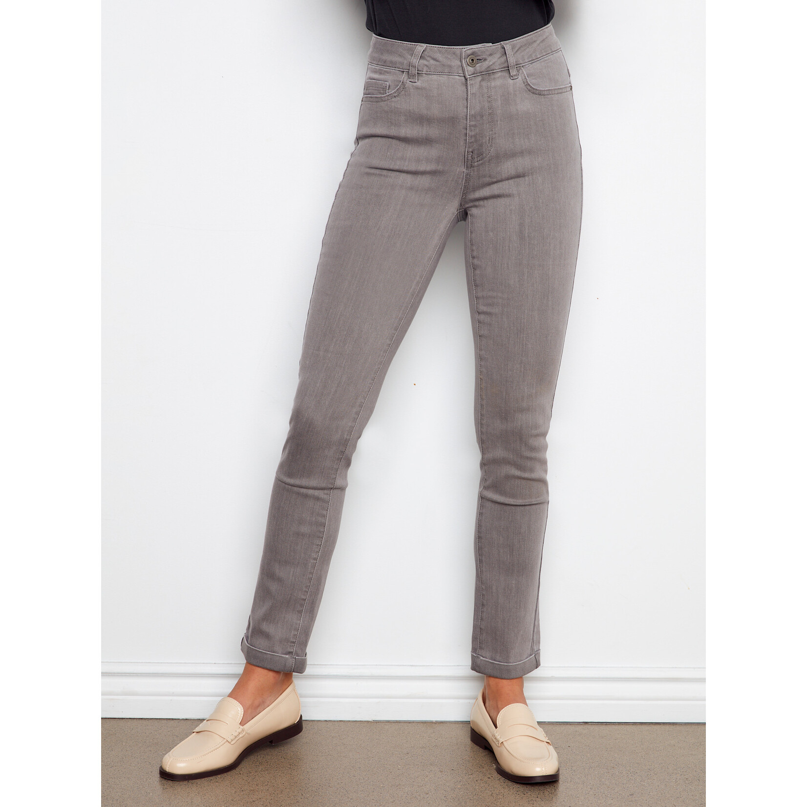 Charlie B Cuffed Hem 5 Pocket Jean