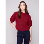 Charlie B Sweater With Short Balloon Sleeve