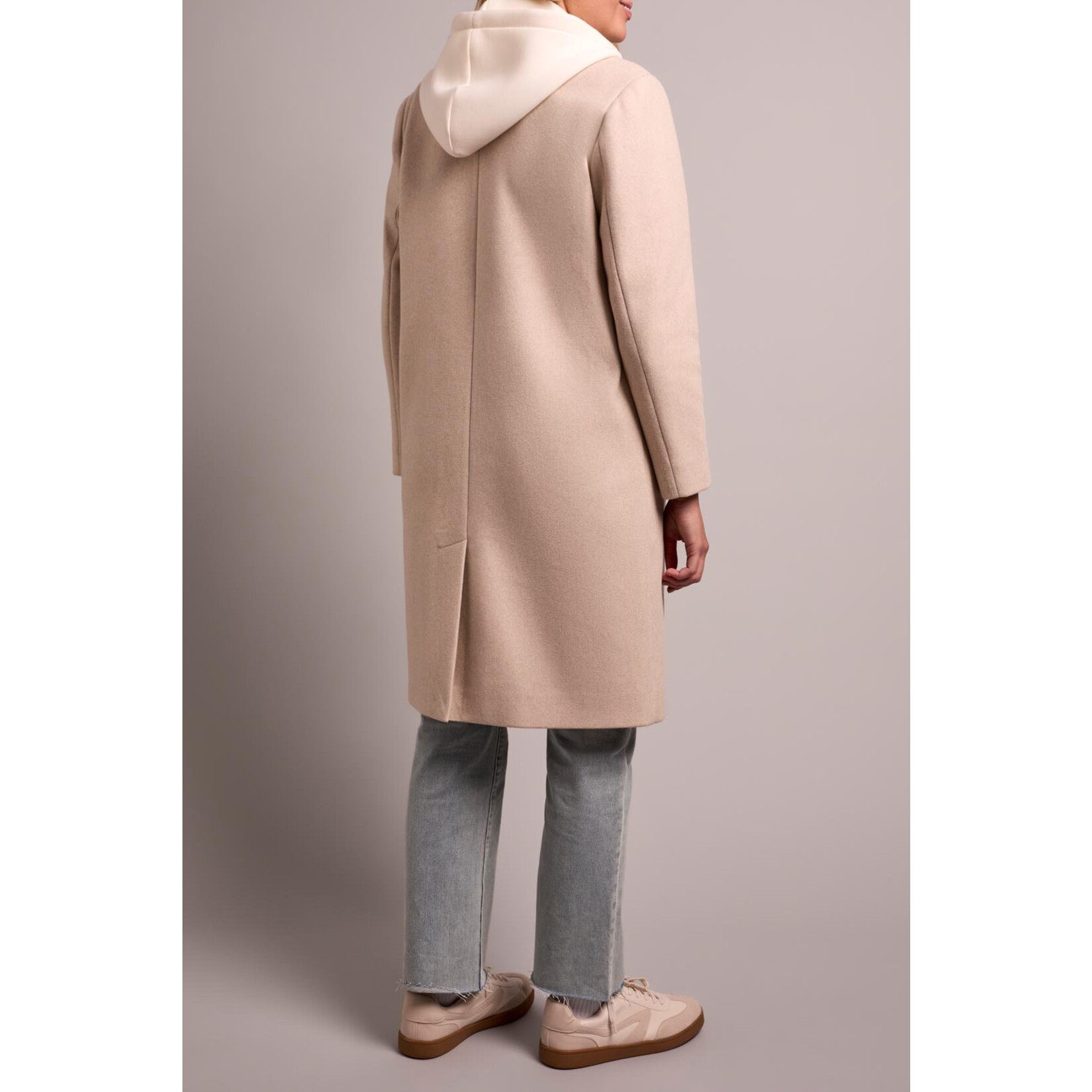 Tribal Car Coat With Fooler Hoodie