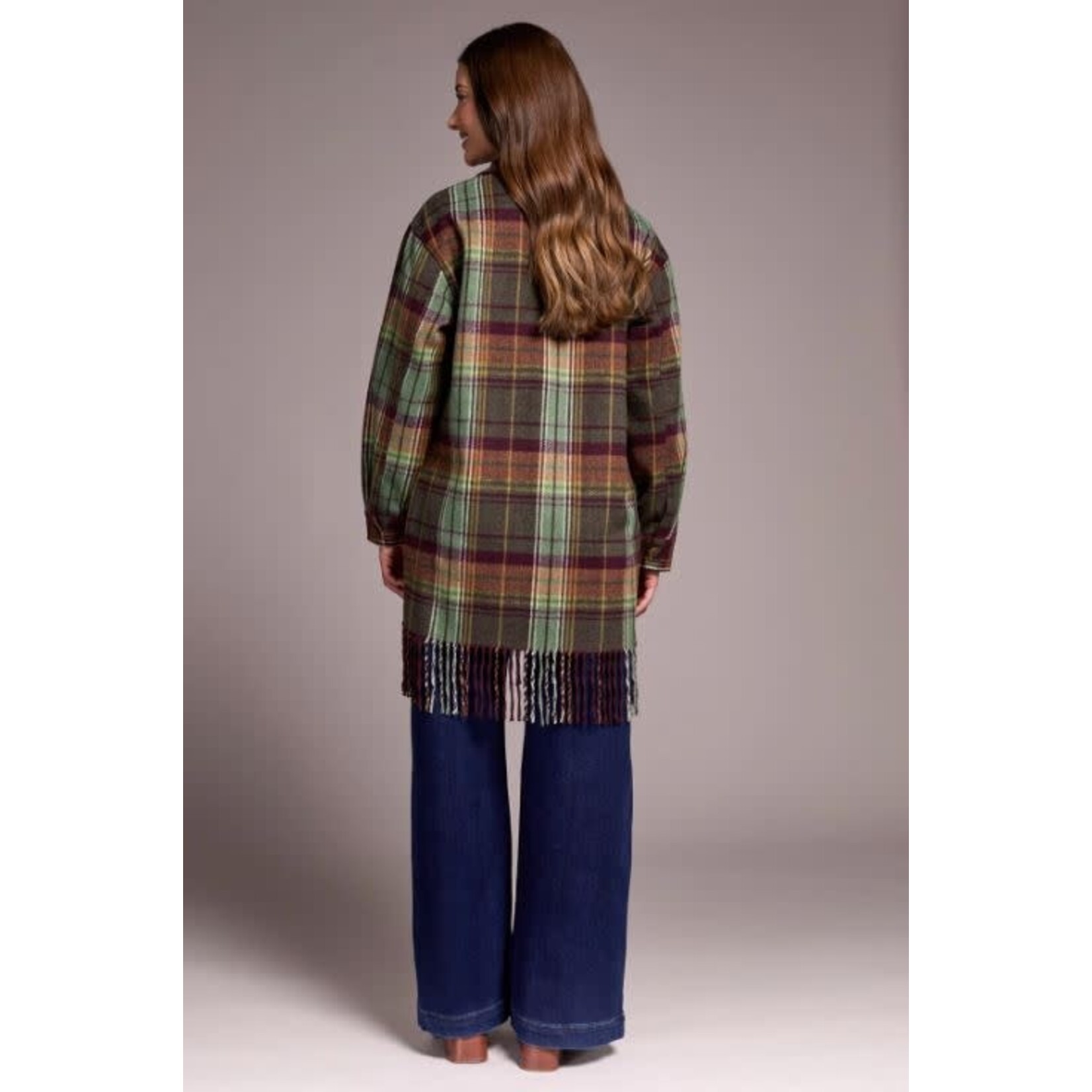 Tribal Jacket With Fringe Hem