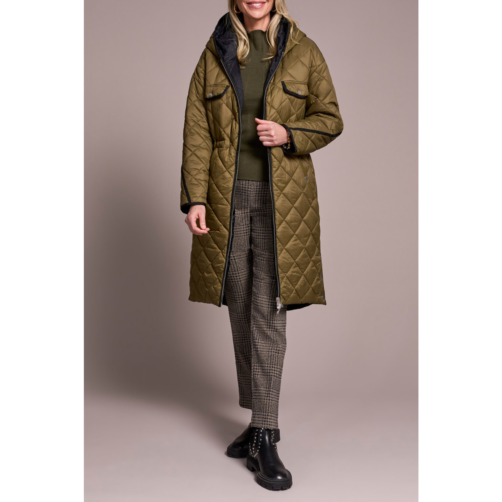 Tribal Reversible Hooded Puffer Jacket