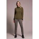 Tribal Cable Knit Mock Neck Sweater