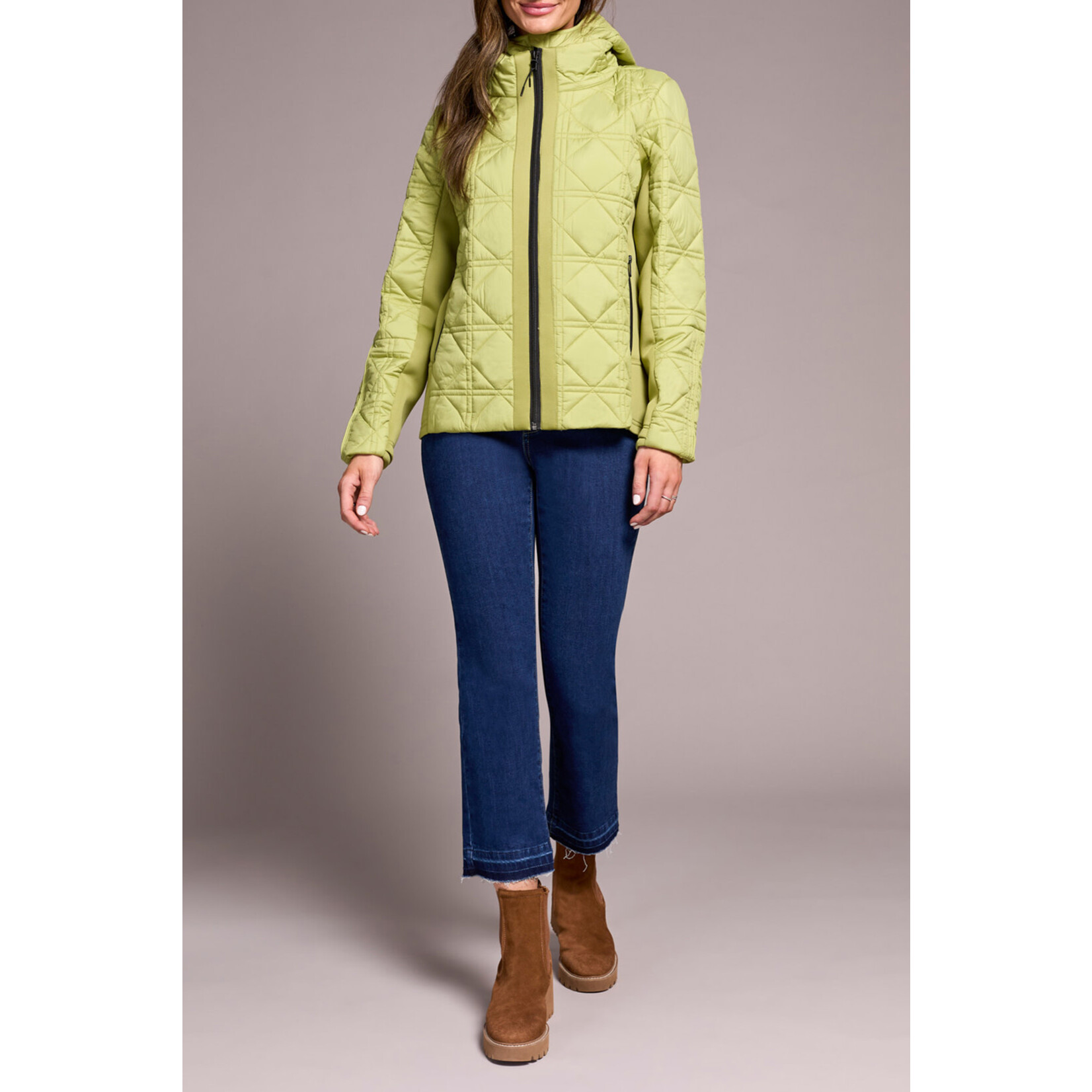 Tribal Puffer Jacket With Removable Hood