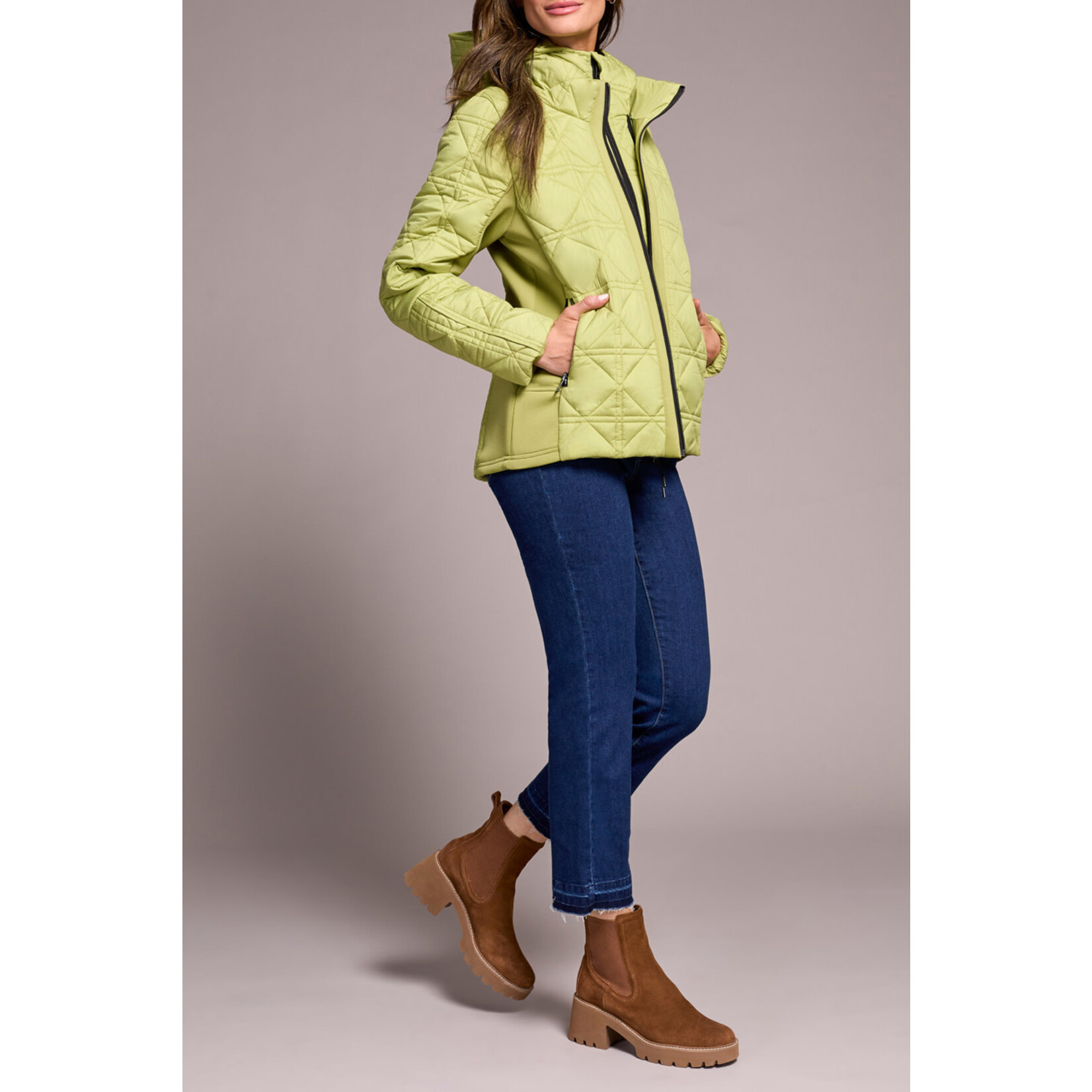 Tribal Puffer Jacket With Removable Hood