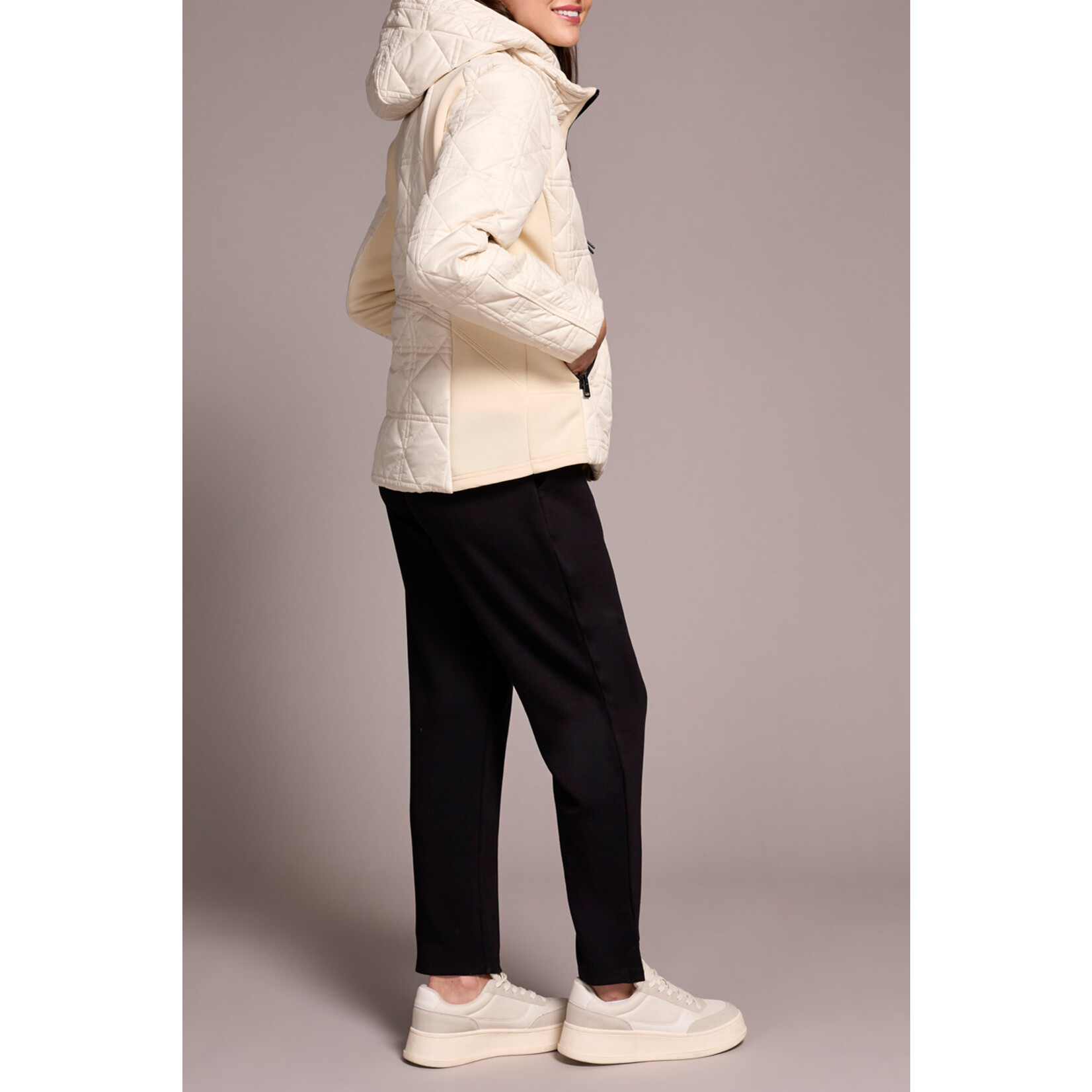 Tribal Puffer Jacket With Removable Hood