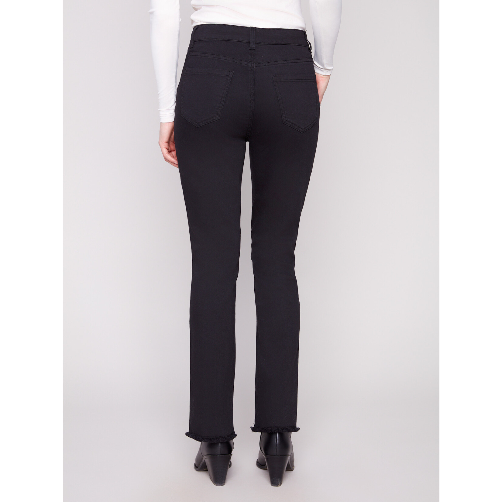 Charlie B Asymmetrical Hem Bootcut Jean