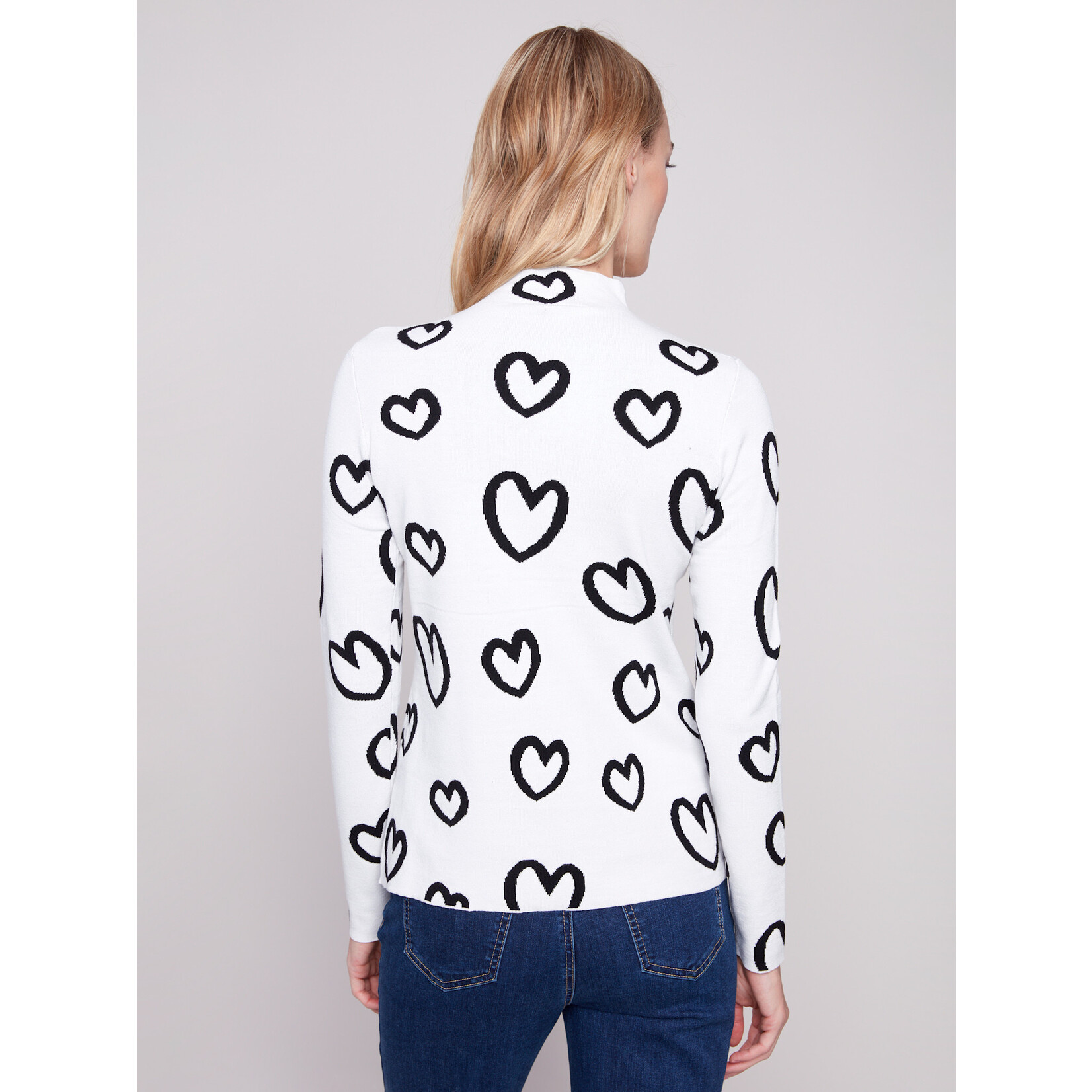 Charlie B Reversible Mock Neck Sweater