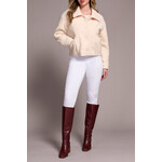 Tribal Button Front Boucle Jacket