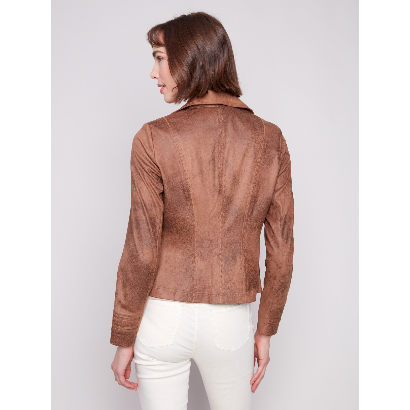 Charlie B Faux Leather Moto Jacket