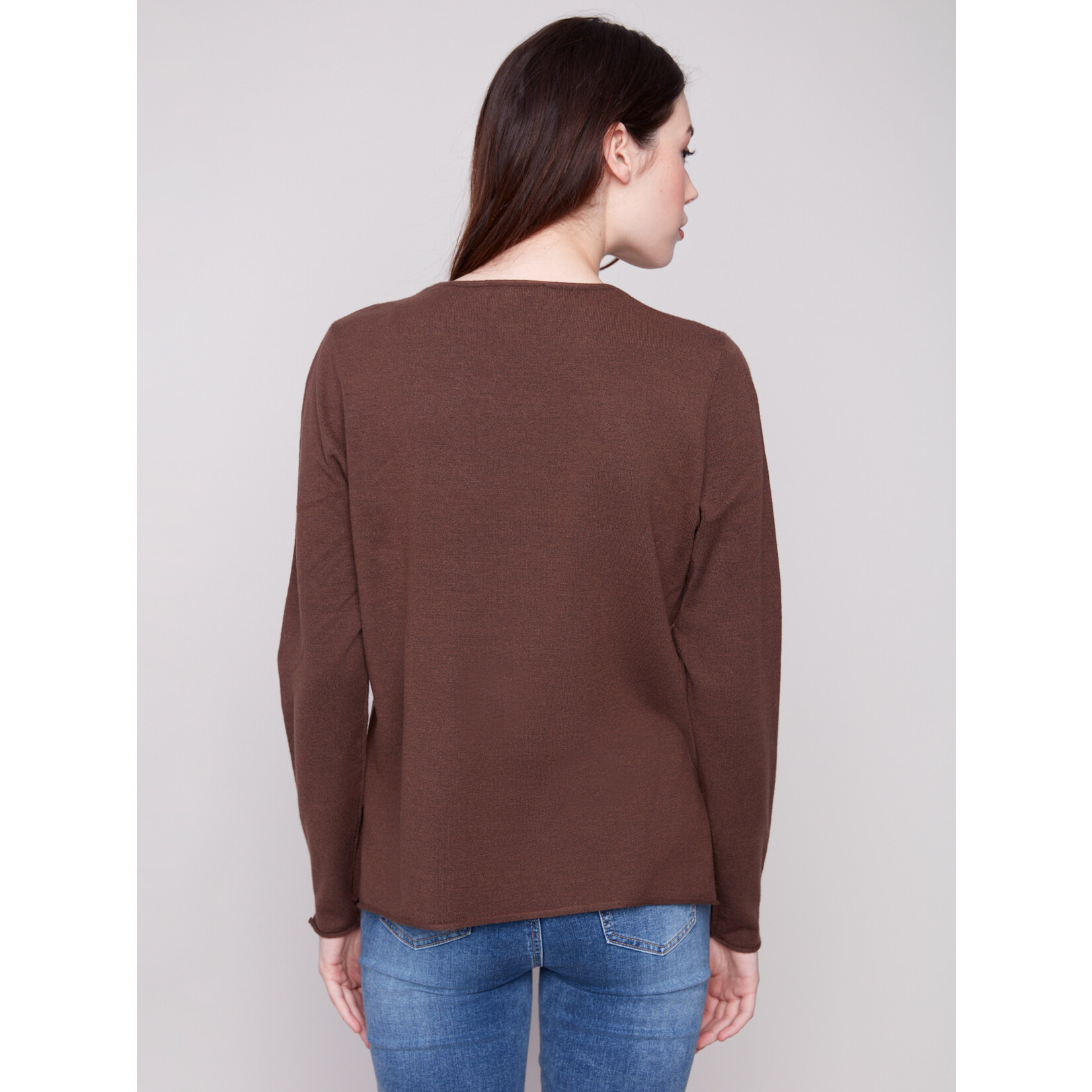 Charlie B Basic V-Neck Sweater