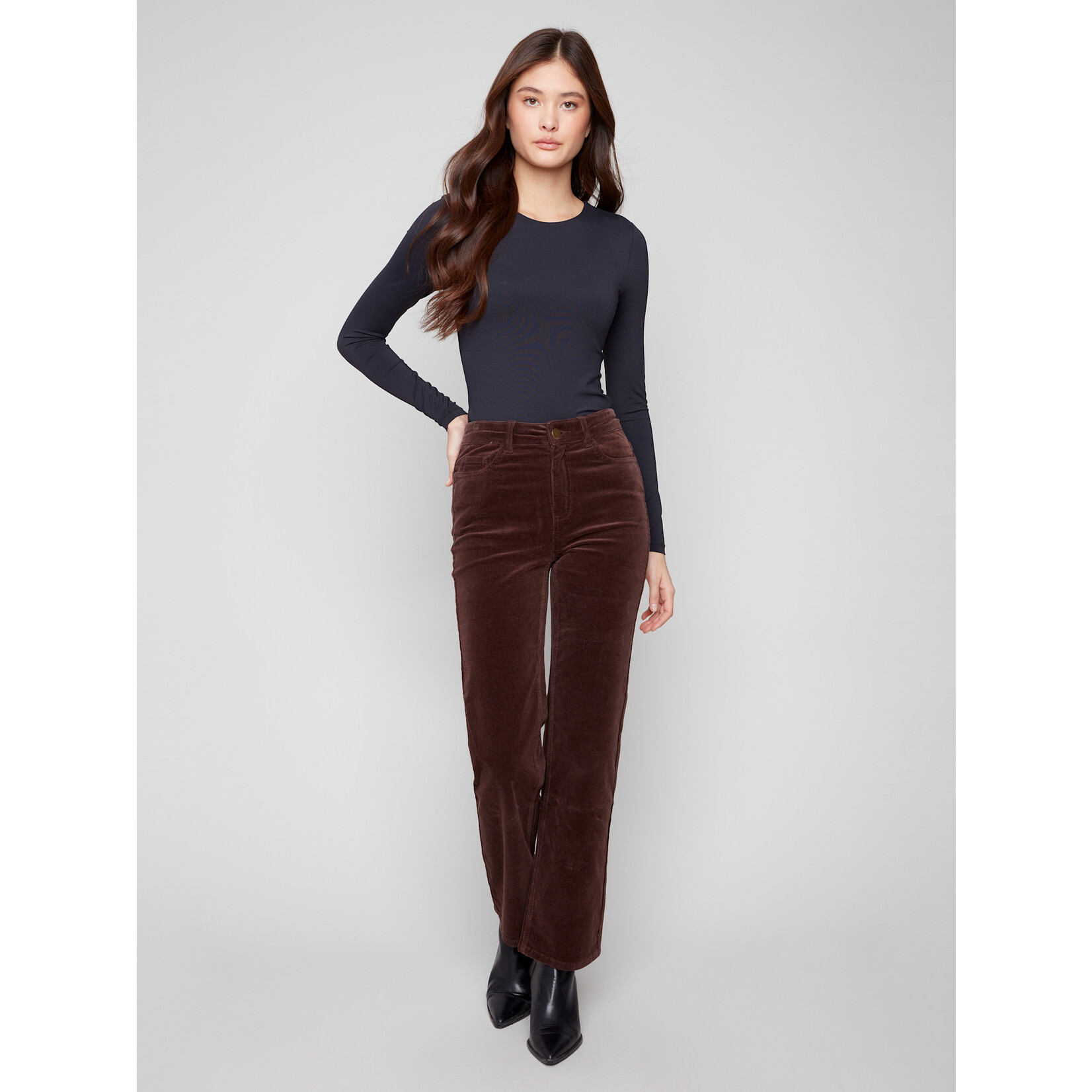 Charlie B Straight Leg Corduroy Pant