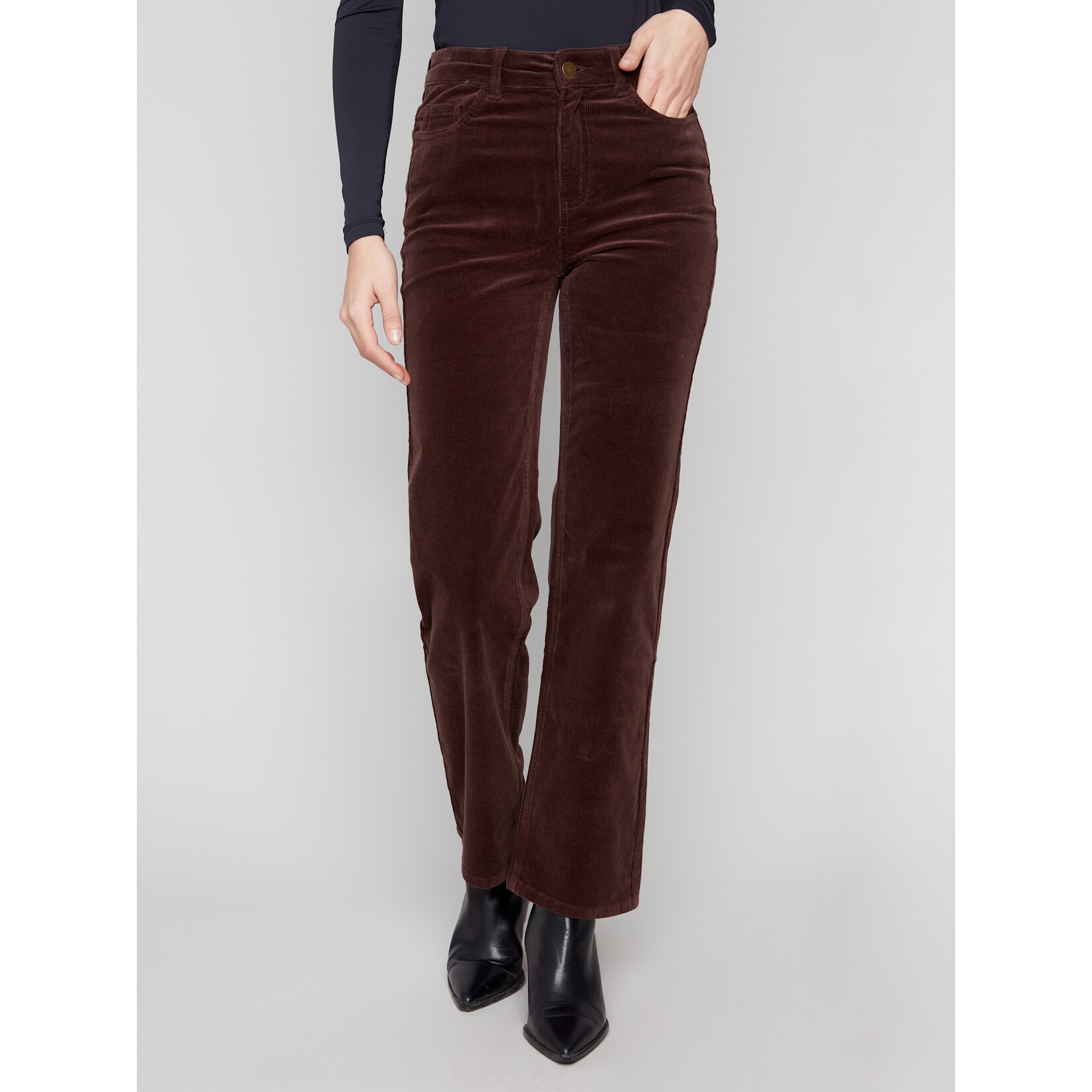 Charlie B Straight Leg Corduroy Pant