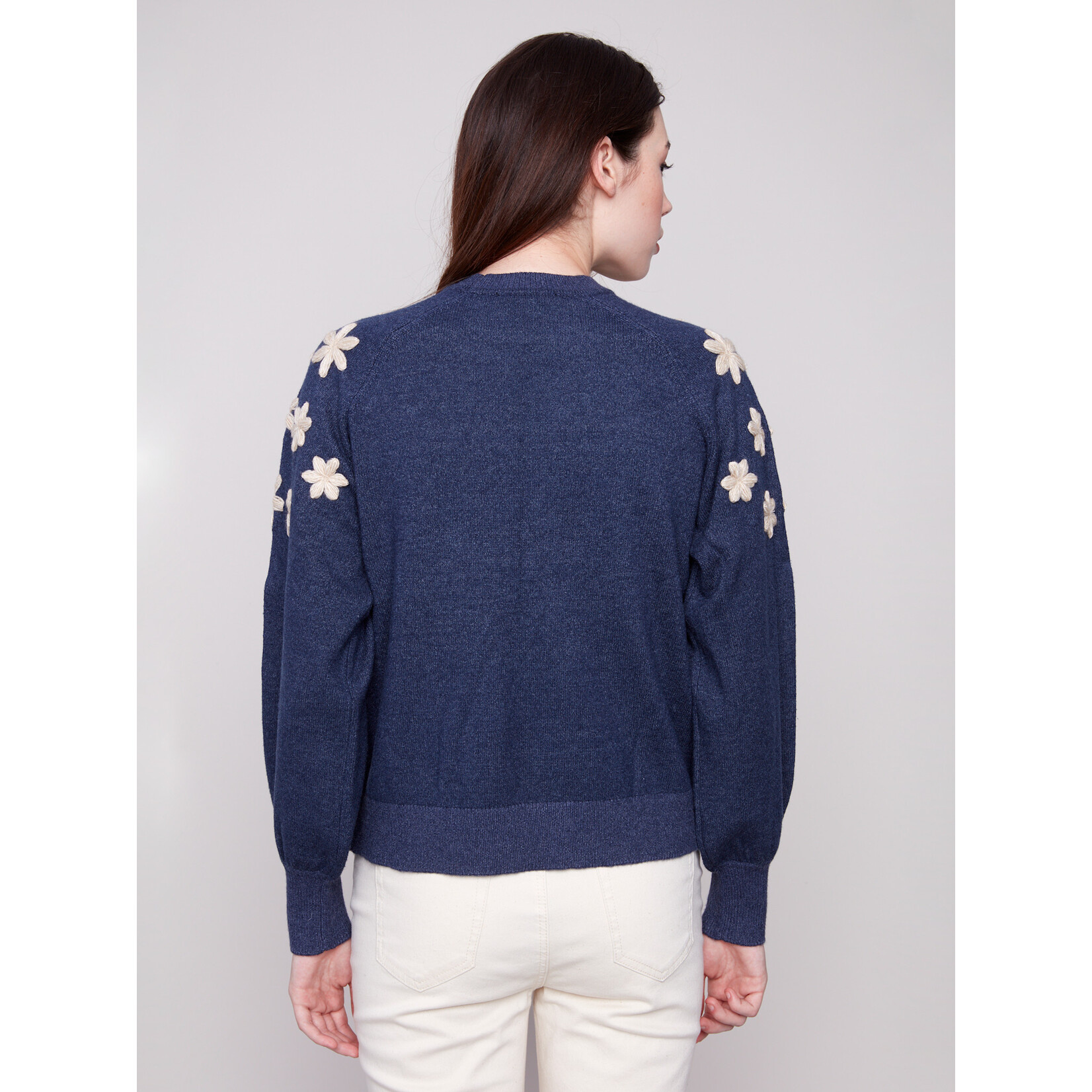 Charlie B Embroidered Raglan Sleeve Sweater