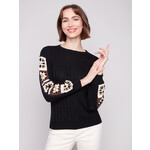 Charlie B Crochet Sleeve Sweater