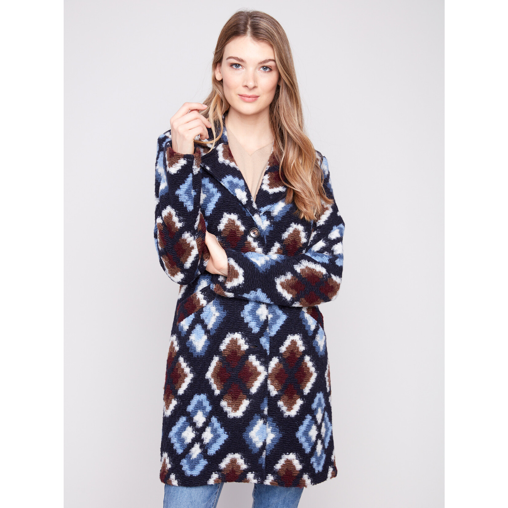 Charlie B Plushy Knit Overcoat