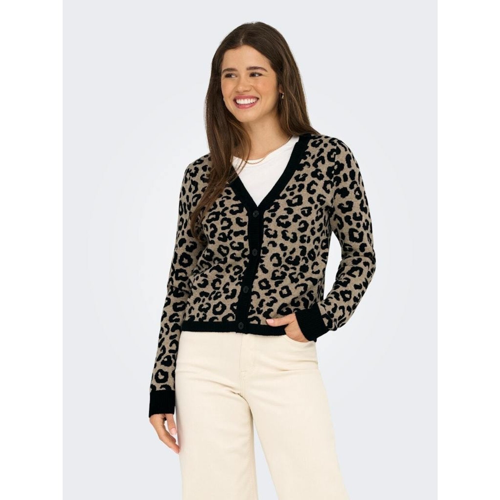 Only Leo V-Neck Knit Cardigan