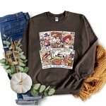 Royal Blush Toy Story Cards Sweatshirt Dark Chocolate