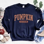Royal Blush Pumpkin Season Sweatshirt Navy