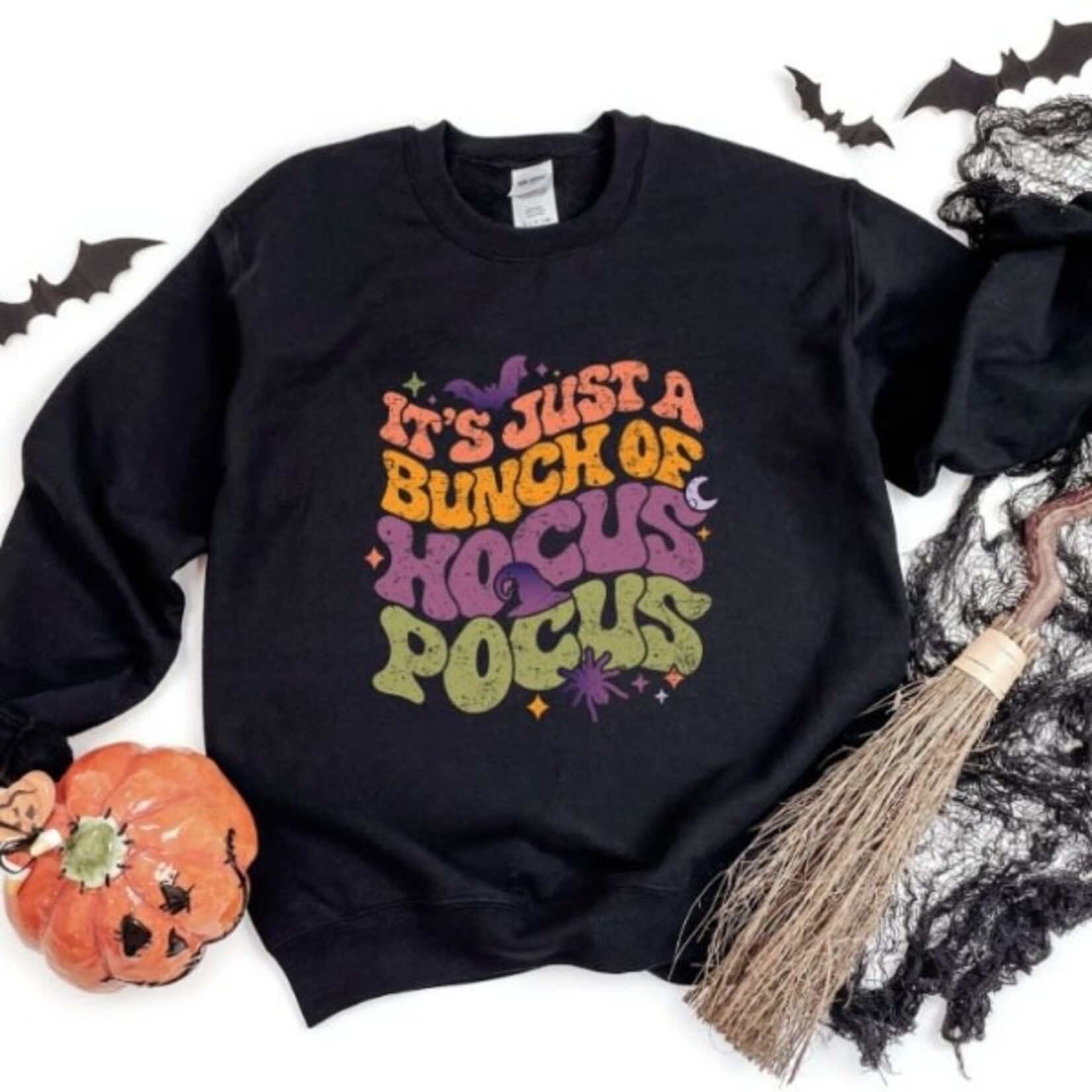 Royal Blush It's Just A Bunch Of Hocus Pocus Sweatshirt Black