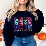 Royal Blush Horror Friends Neon Sweatshirt Black