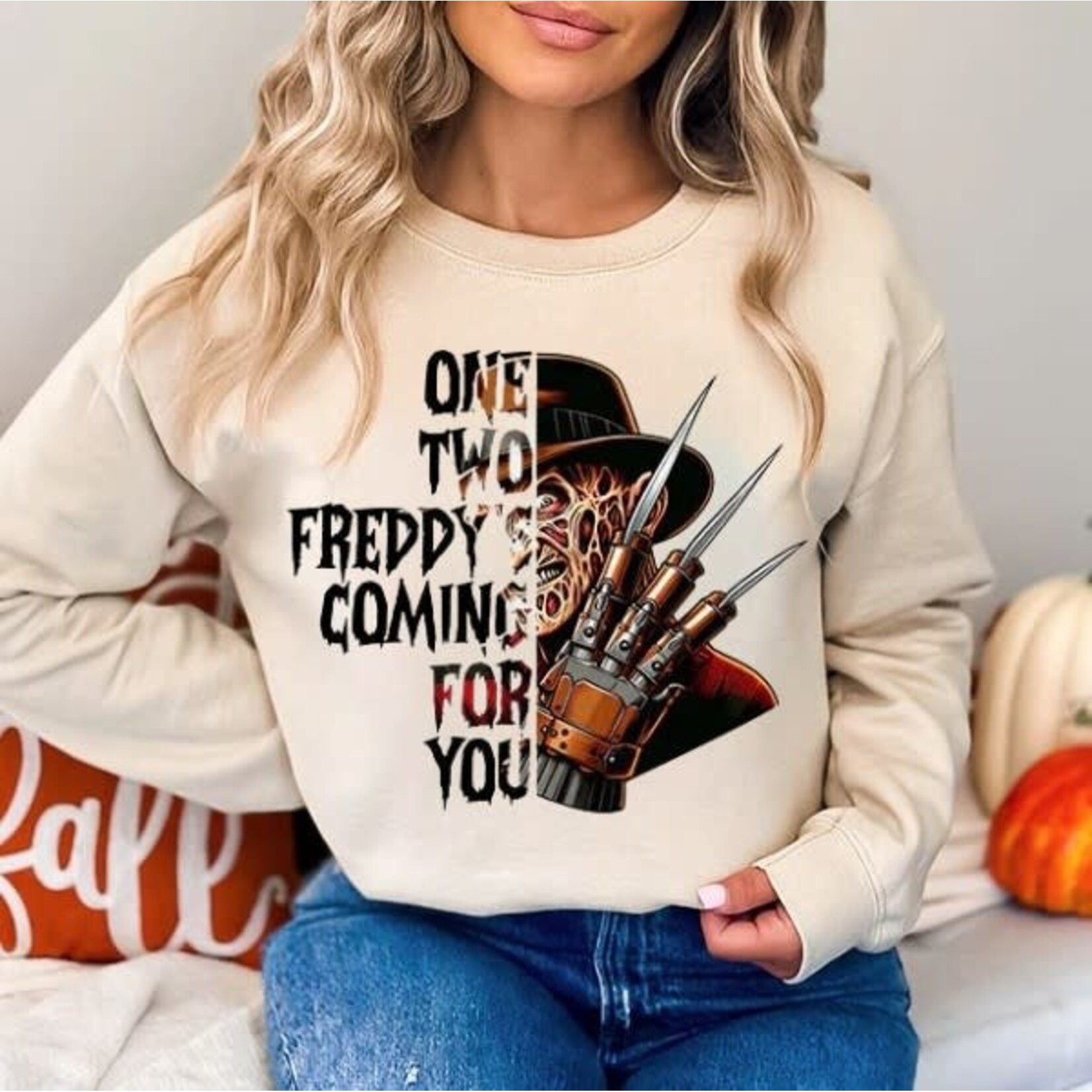 RBA Freddy's Coming For You Sweatshirt Sand