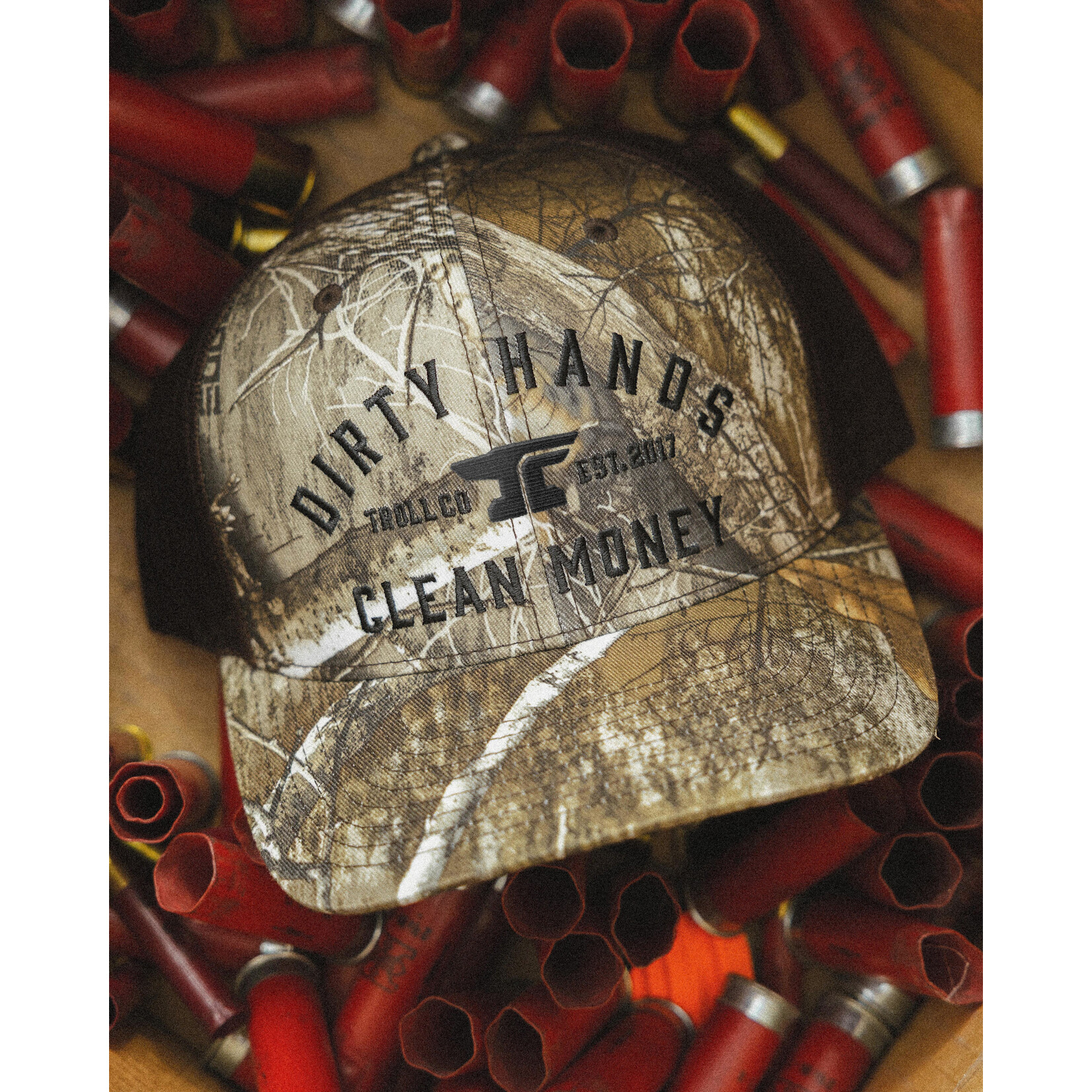 Troll Co. DHCM Realtree Classic Curved Brim Trucker Hat