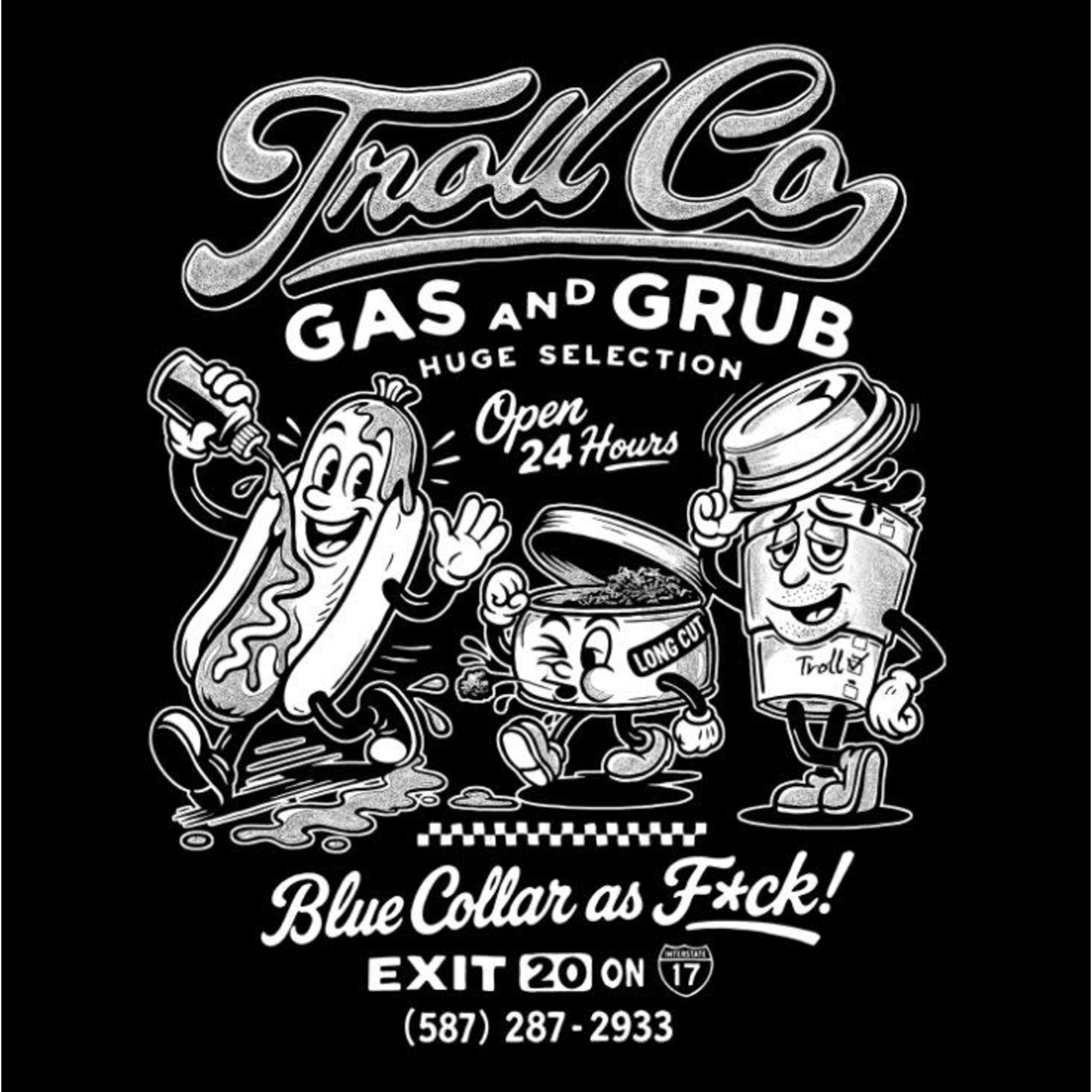 Troll Co. Gas And Grub T-Shirt
