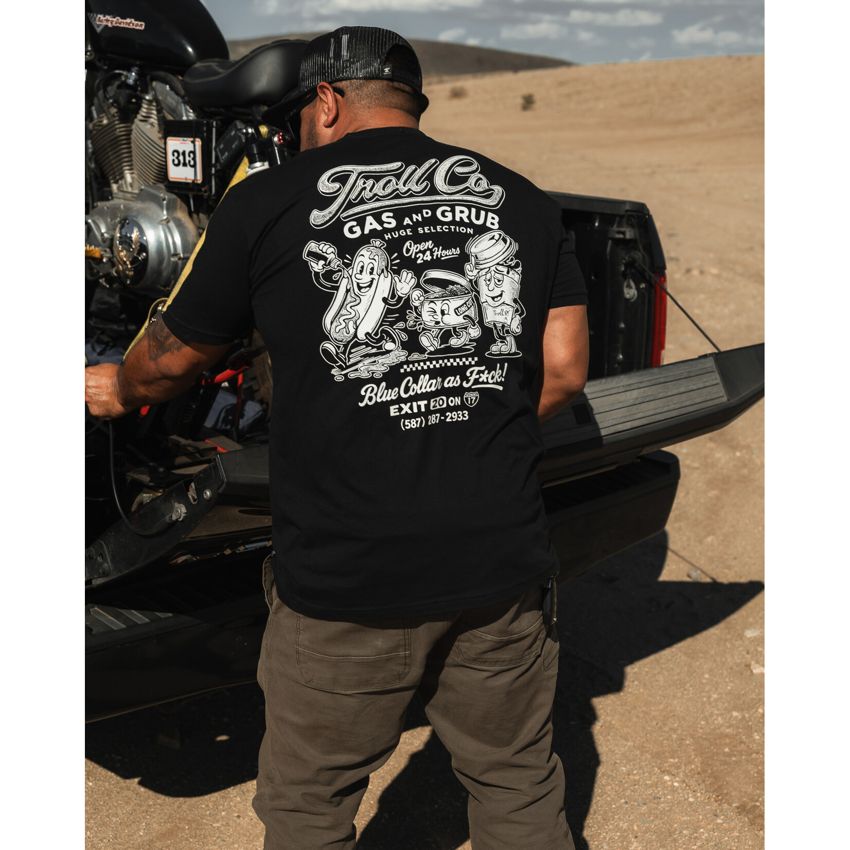 Troll Co. Gas And Grub T-Shirt