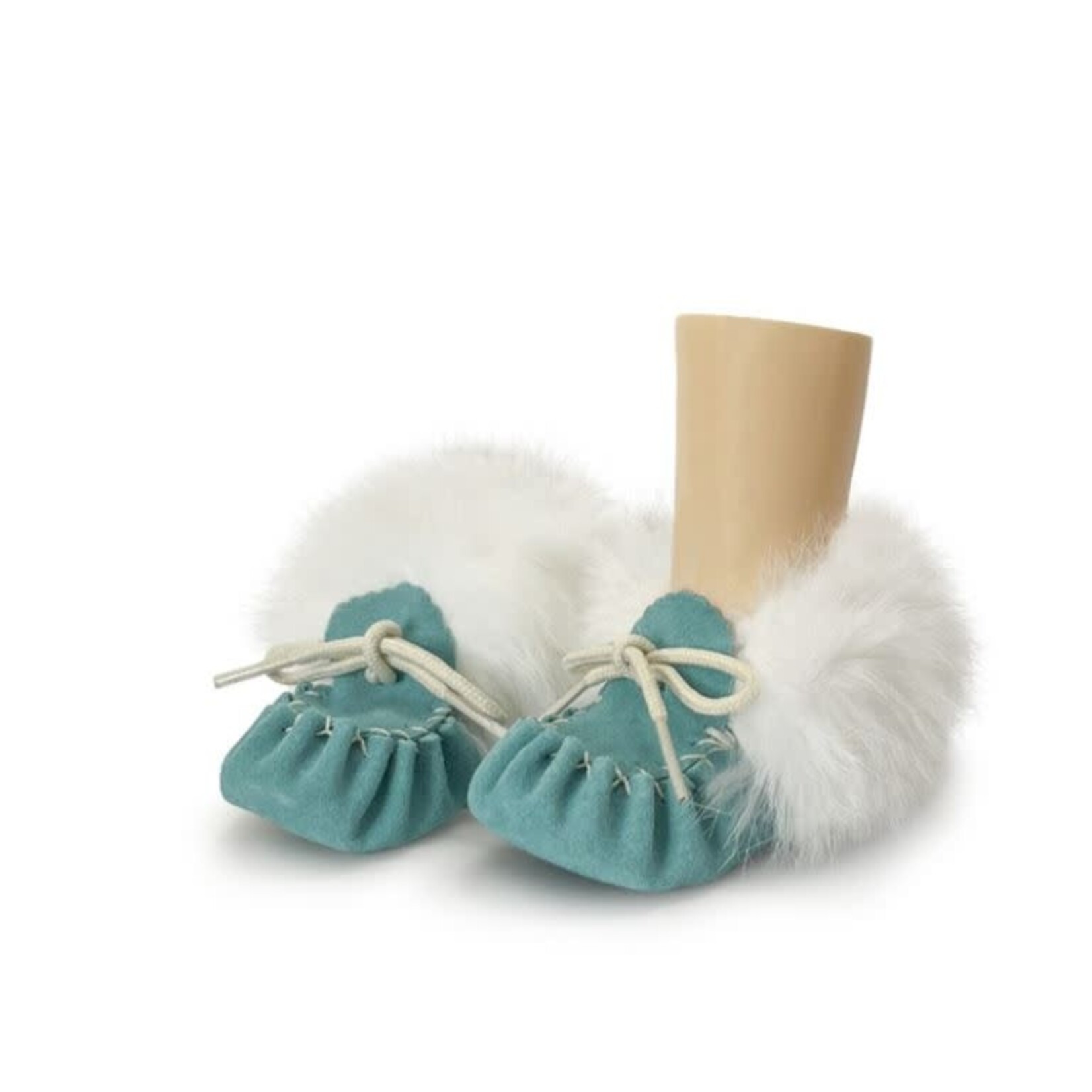 Eugene Cloutier Laurentian Chief Baby Moccasin Turquoise